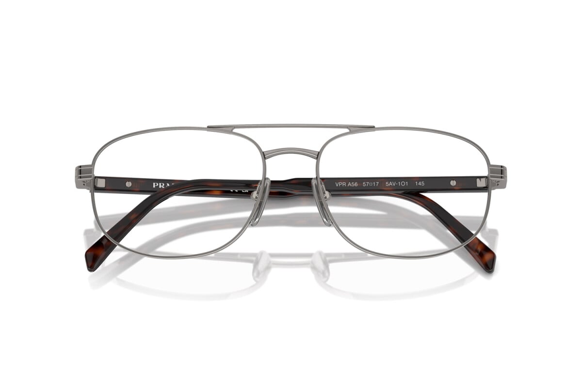 PRADA - 5AV1O1 GUNMETAL | OCCHIALE DA VISTA UOMO - PR A56V CALIBRO 55