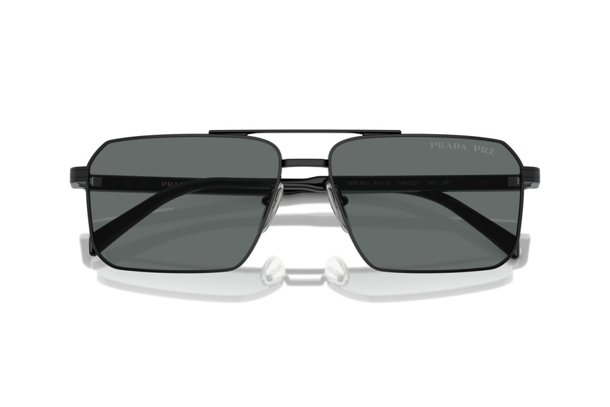 PRADA - 1AB5Z1 BLACK | OCCHIALE DA SOLE UOMO - PR A57S CALIBRO 58