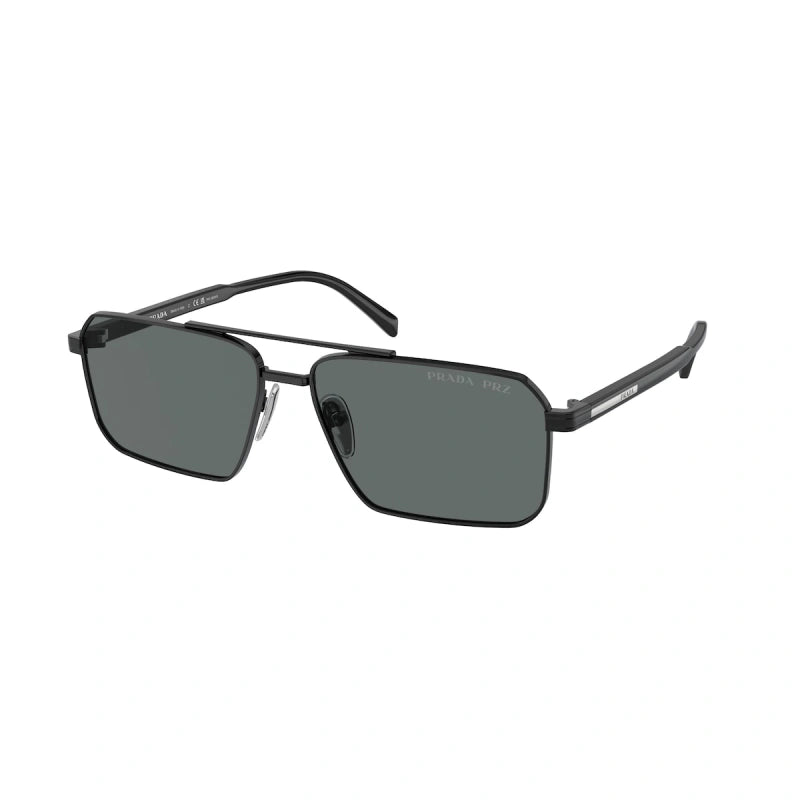 PRADA - 1AB5Z1 BLACK | OCCHIALE DA SOLE UOMO - PR A57S CALIBRO 61