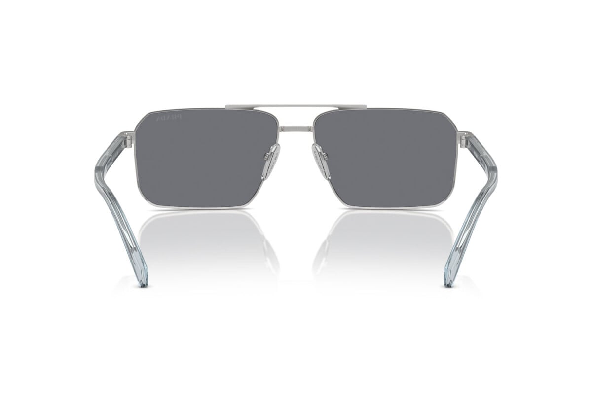 PRADA - 1BC175 SILVER | OCCHIALE DA SOLE UOMO - PR A57S CALIBRO 61