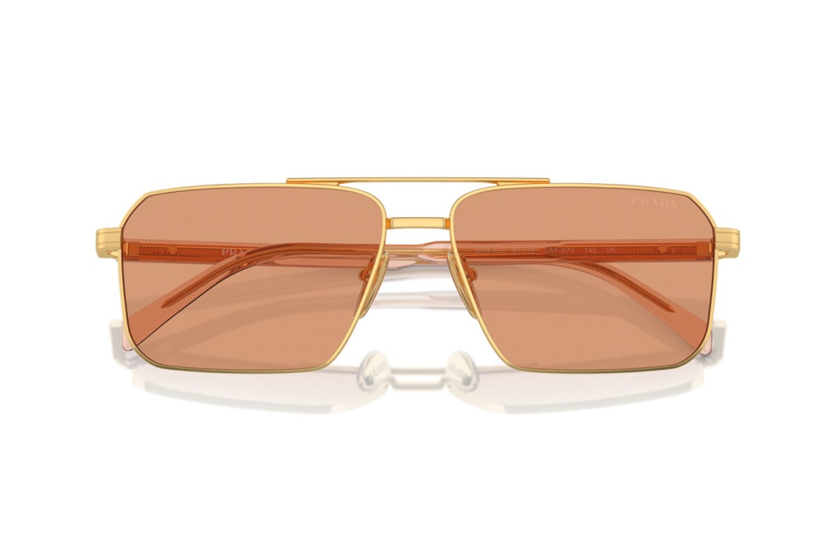 PRADA - 5AK07V GOLD | OCCHIALE DA SOLE UOMO - PR A57S CALIBRO 61