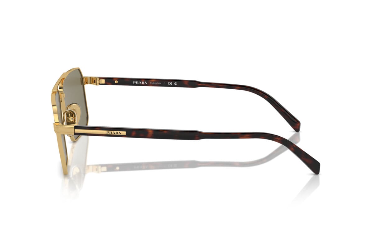 PRADA - 5AK90F GOLD | OCCHIALE DA SOLE UOMO - PR A57S CALIBRO 58