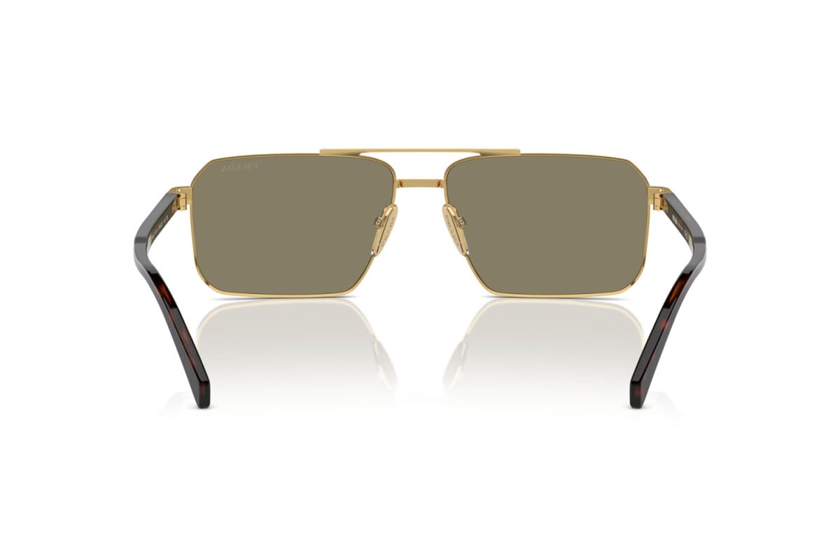 PRADA - 5AK90F GOLD | OCCHIALE DA SOLE UOMO - PR A57S CALIBRO 61