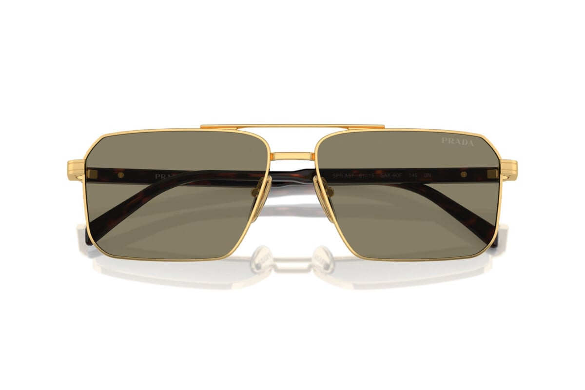 PRADA - 5AK90F GOLD | OCCHIALE DA SOLE UOMO - PR A57S CALIBRO 58
