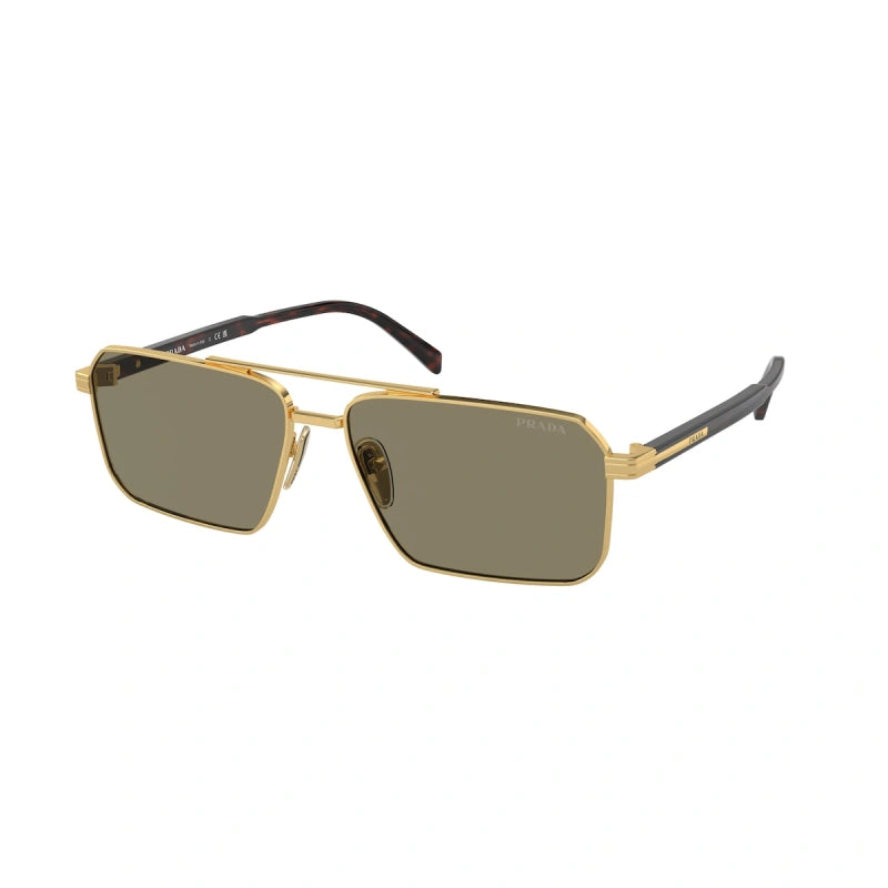 PRADA - 5AK90F GOLD | OCCHIALE DA SOLE UOMO - PR A57S CALIBRO 61