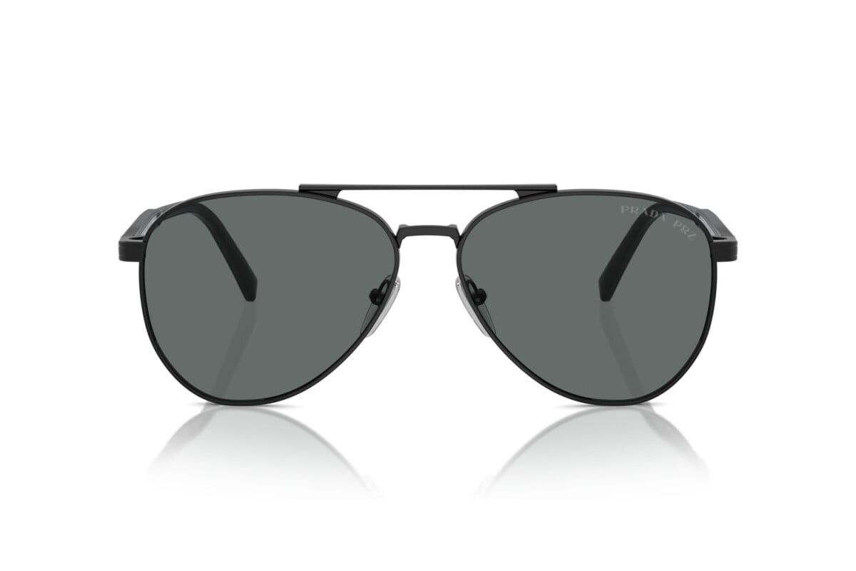 PRADA - 1AB5Z1 BLACK | OCCHIALE DA SOLE UOMO - PR A58S CALIBRO 61