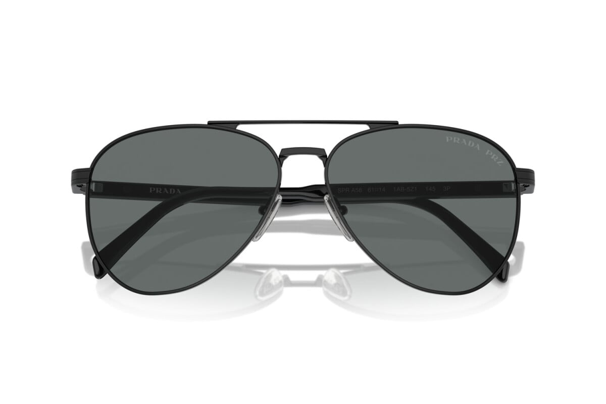 PRADA - 1AB5Z1 BLACK | OCCHIALE DA SOLE UOMO - PR A58S CALIBRO 58