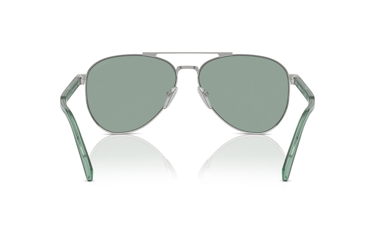 PRADA - 1BC10G SILVER | OCCHIALE DA SOLE UOMO - PR A58S CALIBRO 61