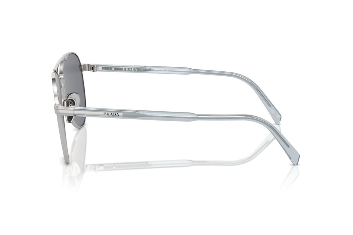 PRADA - 1BC175 SILVER | OCCHIALE DA SOLE UOMO - PR A58S CALIBRO 58