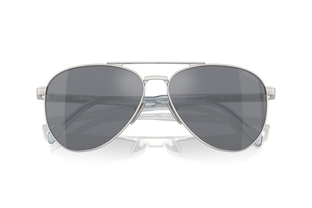 PRADA - 1BC175 SILVER | OCCHIALE DA SOLE UOMO - PR A58S CALIBRO 58