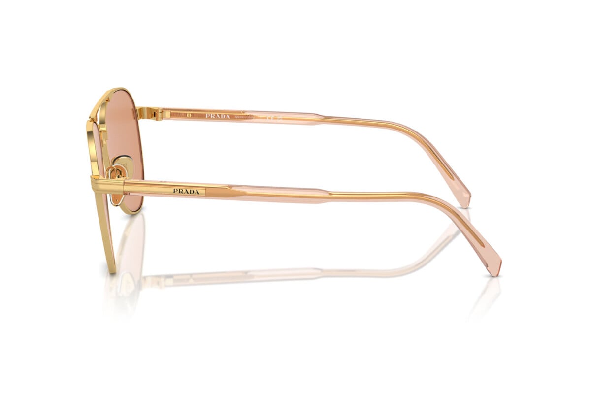 PRADA - 5AK07V GOLD | OCCHIALE DA SOLE UOMO - PR A58S CALIBRO 61