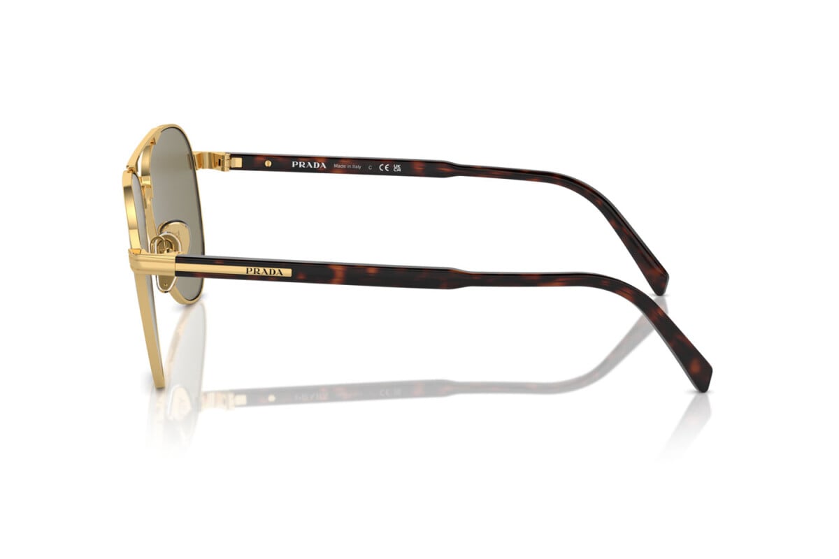 PRADA - 5AK90F GOLD | OCCHIALE DA SOLE UOMO - PR A58S CALIBRO 61