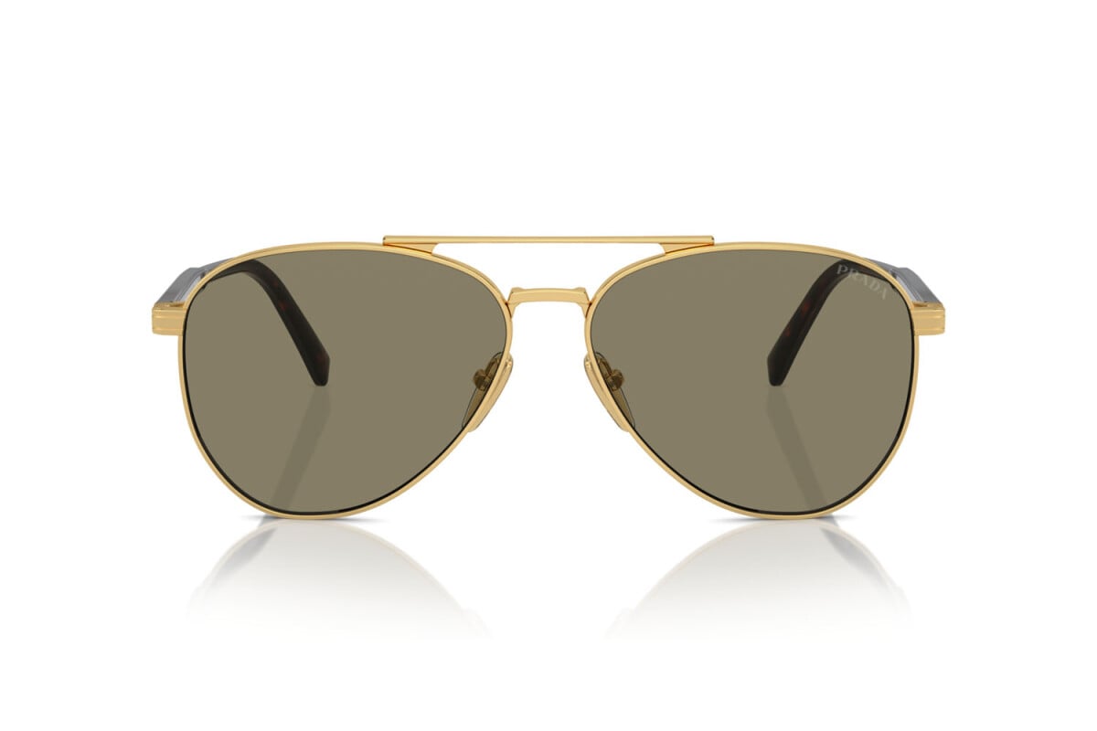 PRADA - 5AK90F GOLD | OCCHIALE DA SOLE UOMO - PR A58S CALIBRO 61