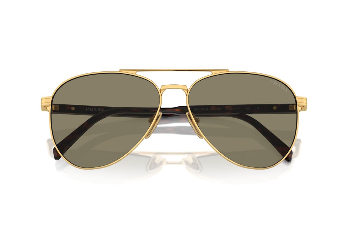 PRADA - 5AK90F GOLD | OCCHIALE DA SOLE UOMO - PR A58S CALIBRO 61