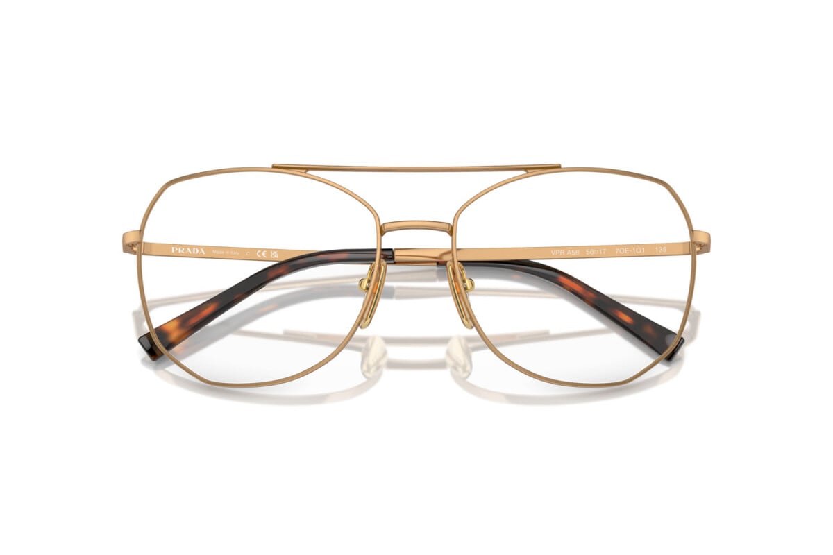 PRADA - 7OE1O1 BRASS | OCCHIALE DA VISTA DONNA - PR A58V CALIBRO 56