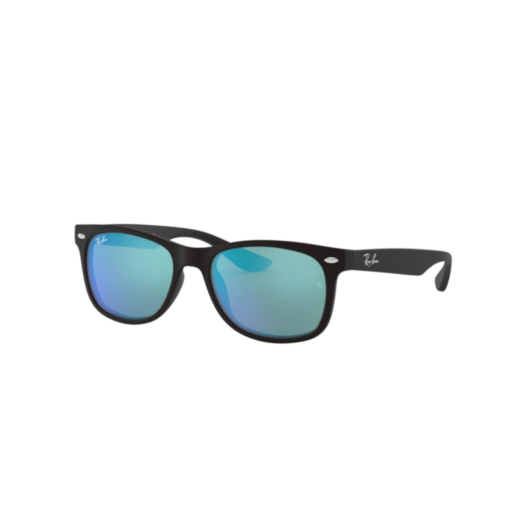 RAY-BAN JUNIOR RJ 9052S JUNIOR NEW WAYFARER 100S55 NERO OPACO | OCCHIALE DA SOLE BAMBINO UNISEX | CALIBRO 47