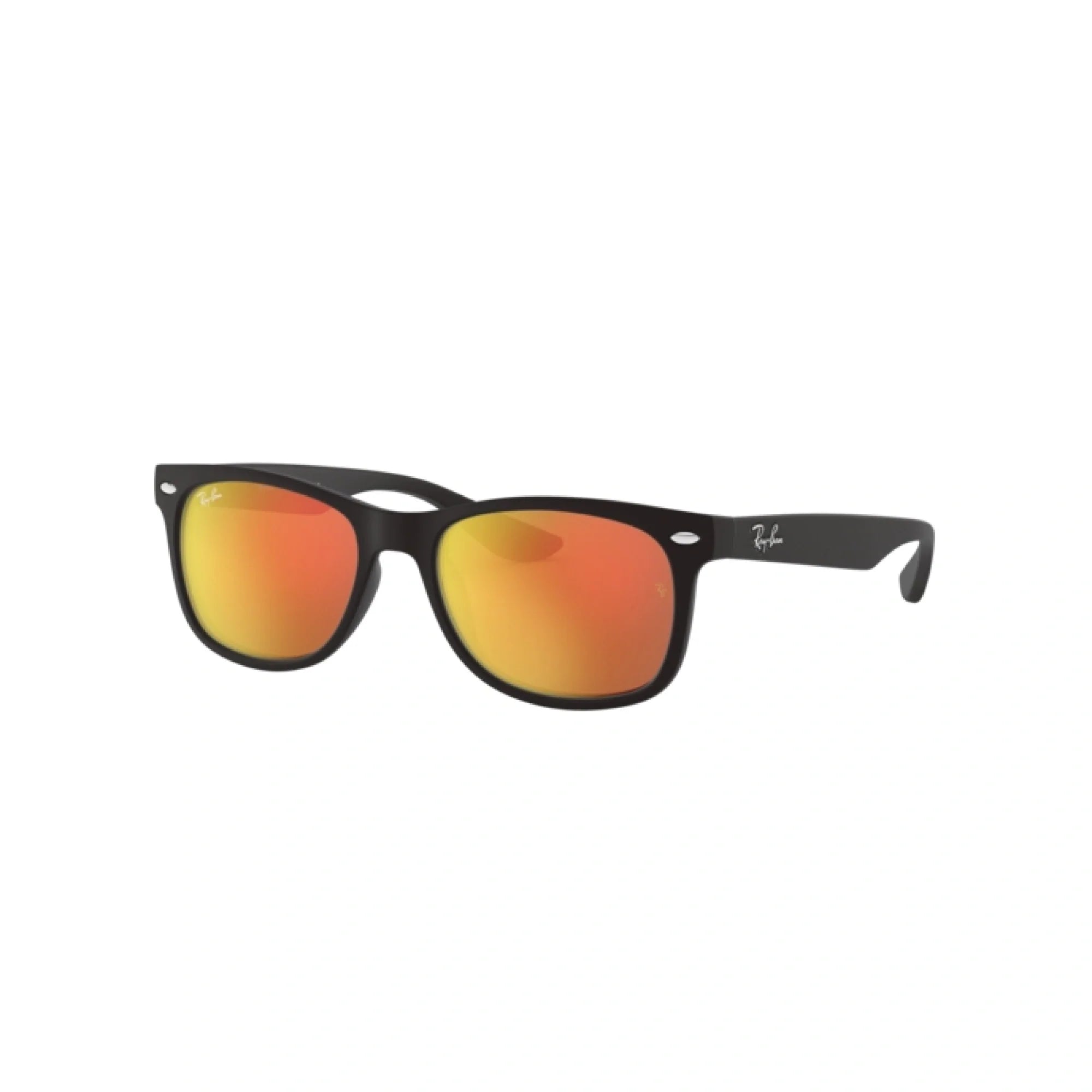 RAY-BAN JUNIOR RJ 9052S JUNIOR NEW WAYFARER 100S6Q NERO OPACO | OCCHIALE DA SOLE BAMBINO UNISEX | CALIBRO 48