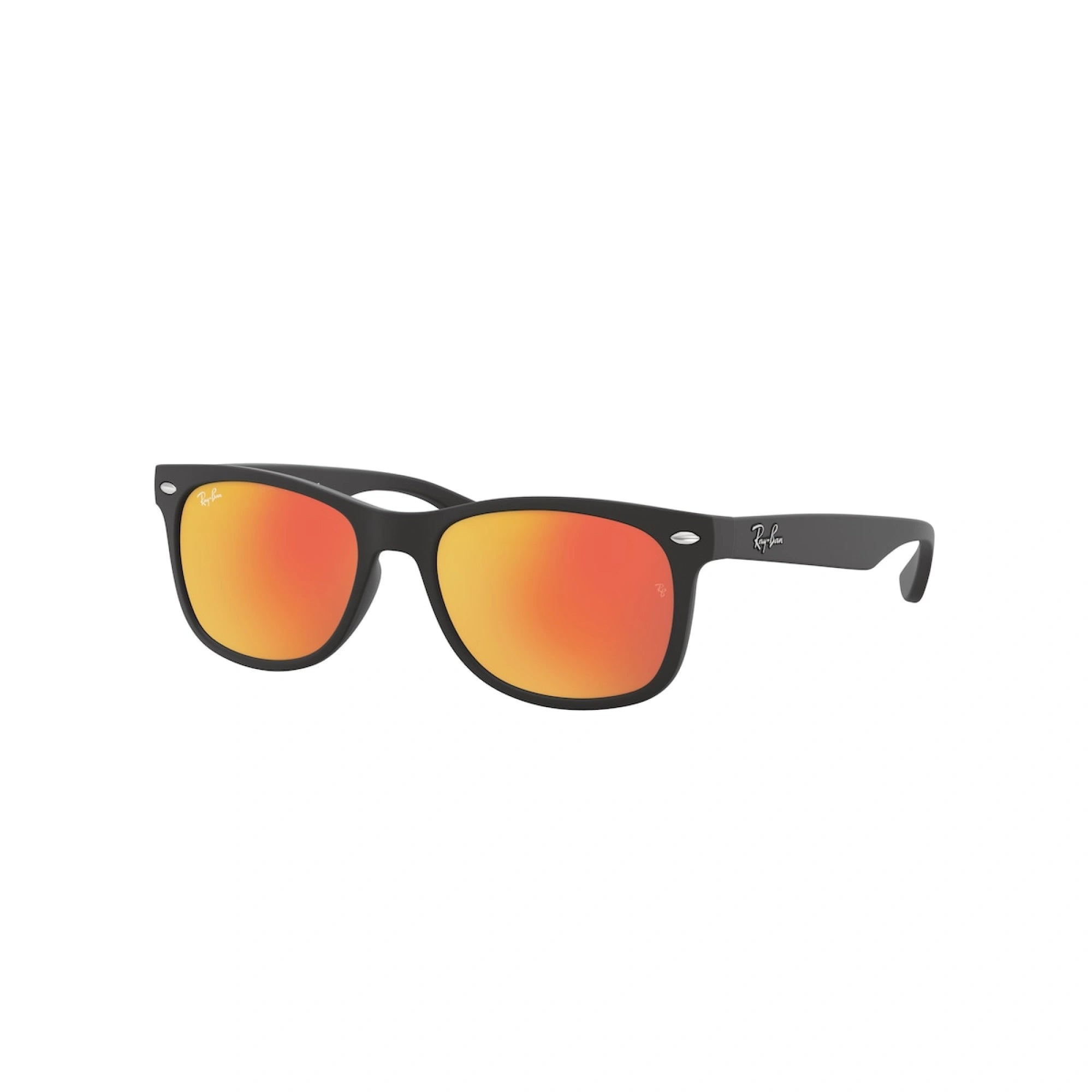 RAY-BAN JUNIOR RJ 9052S JUNIOR NEW WAYFARER 100S6Q NERO OPACO | OCCHIALE DA SOLE BAMBINO UNISEX | CALIBRO 47
