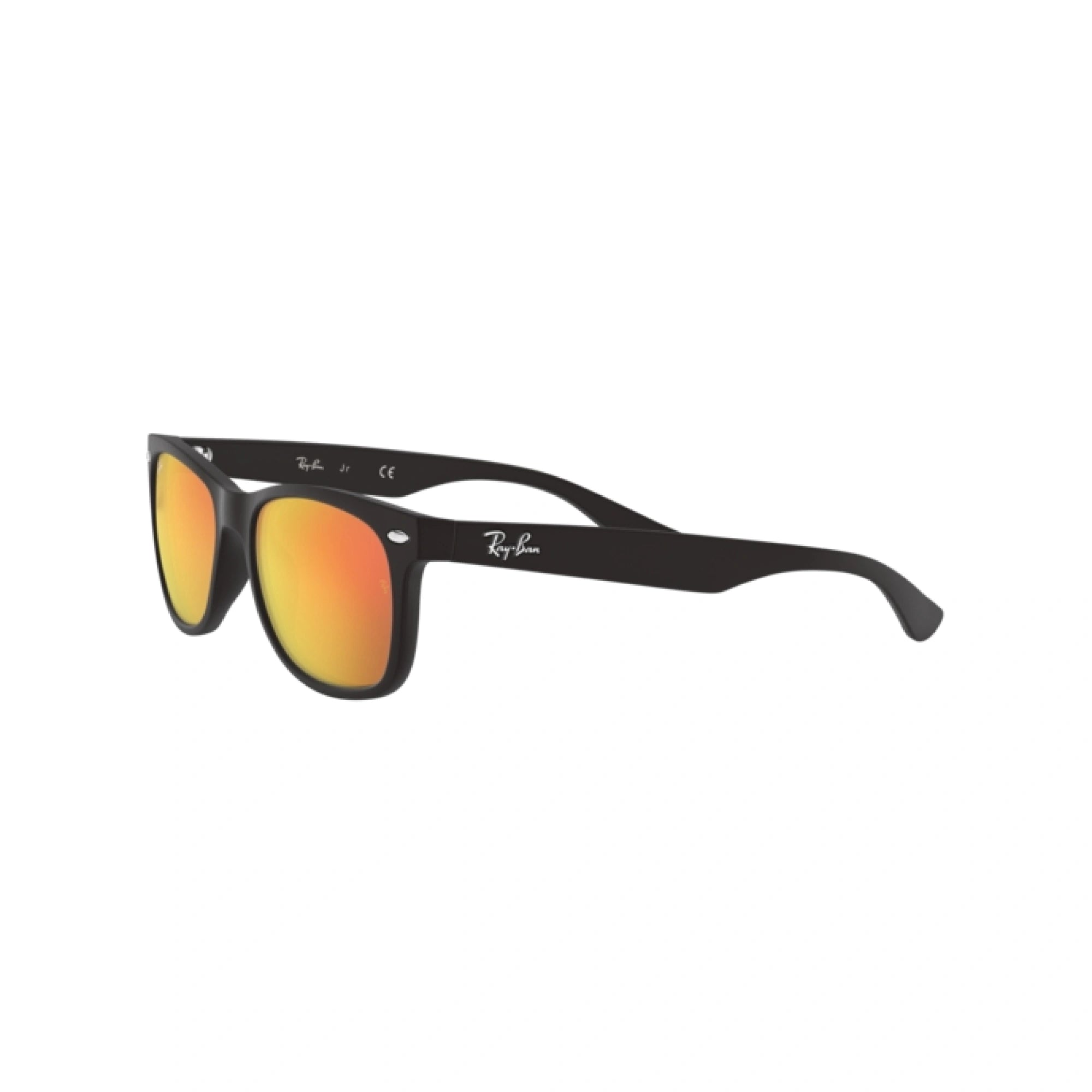 RAY-BAN JUNIOR RJ 9052S JUNIOR NEW WAYFARER 100S6Q NERO OPACO | OCCHIALE DA SOLE BAMBINO UNISEX | CALIBRO 47