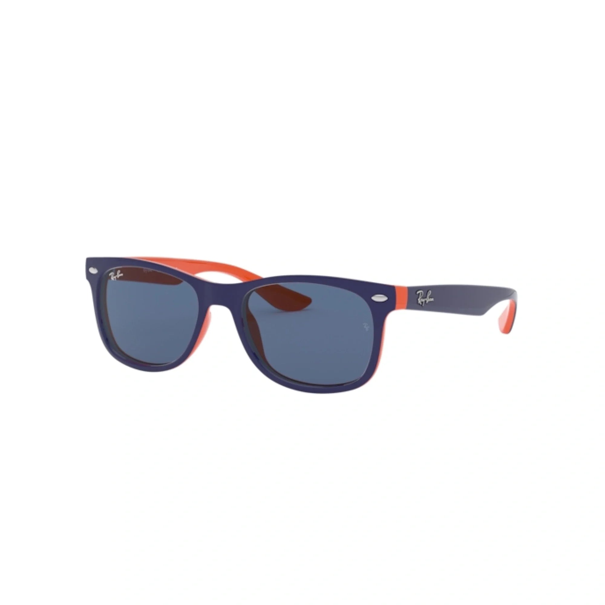 RAY-BAN JUNIOR RJ 9052S JUNIOR NEW WAYFARER 178/80 IN ALTO BLU SU ARANCIONE | OCCHIALE DA SOLE BAMBINO UNISEX | CALIBRO 48