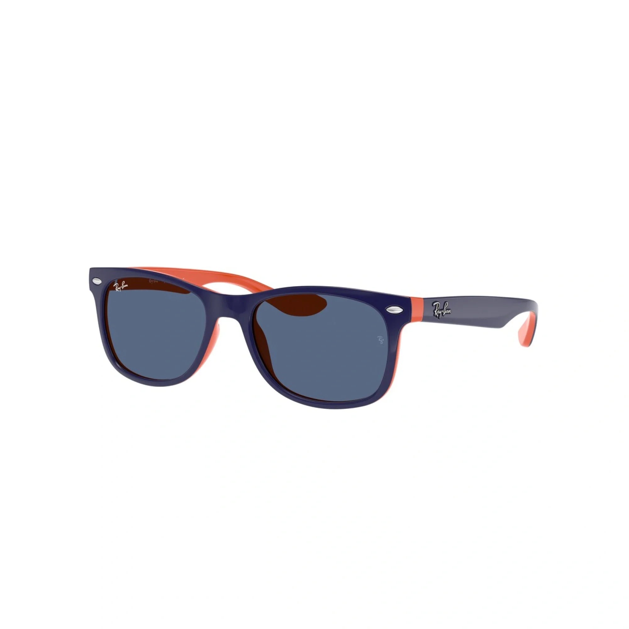 RAY-BAN JUNIOR RJ 9052S JUNIOR NEW WAYFARER 178/80 IN ALTO BLU SU ARANCIONE | OCCHIALE DA SOLE BAMBINO UNISEX | CALIBRO 48