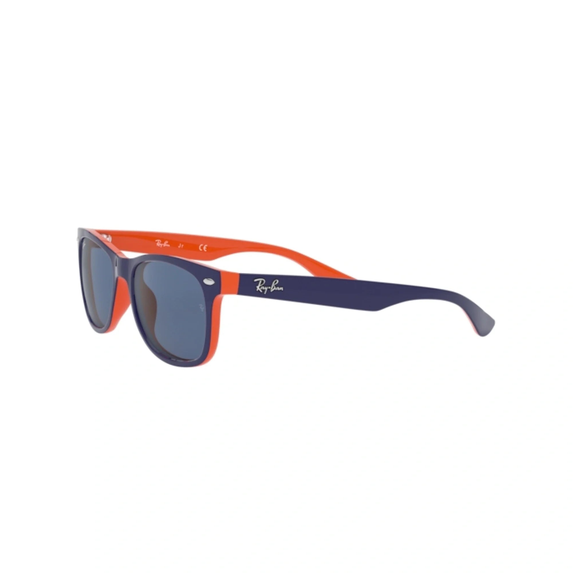 RAY-BAN JUNIOR RJ 9052S JUNIOR NEW WAYFARER 178/80 IN ALTO BLU SU ARANCIONE | OCCHIALE DA SOLE BAMBINO UNISEX | CALIBRO 48