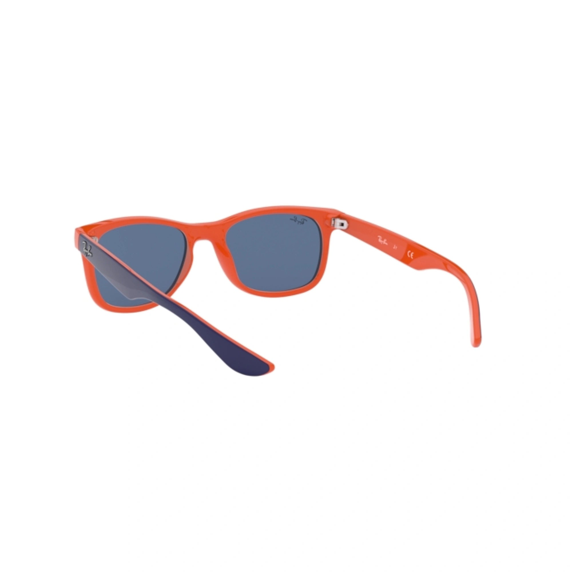 RAY-BAN JUNIOR RJ 9052S JUNIOR NEW WAYFARER 178/80 IN ALTO BLU SU ARANCIONE | OCCHIALE DA SOLE BAMBINO UNISEX | CALIBRO 47