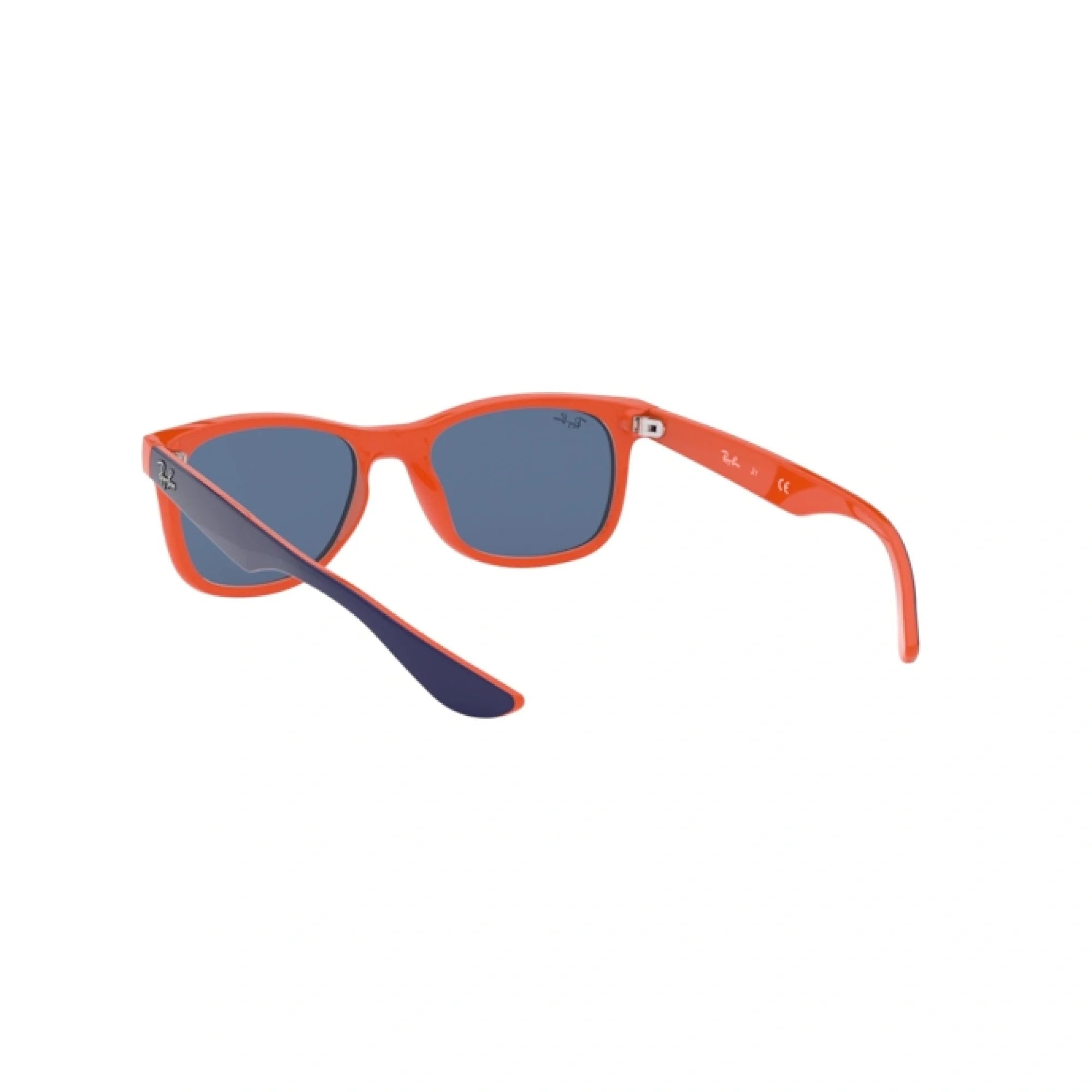 RAY-BAN JUNIOR RJ 9052S JUNIOR NEW WAYFARER 178/80 IN ALTO BLU SU ARANCIONE | OCCHIALE DA SOLE BAMBINO UNISEX | CALIBRO 48