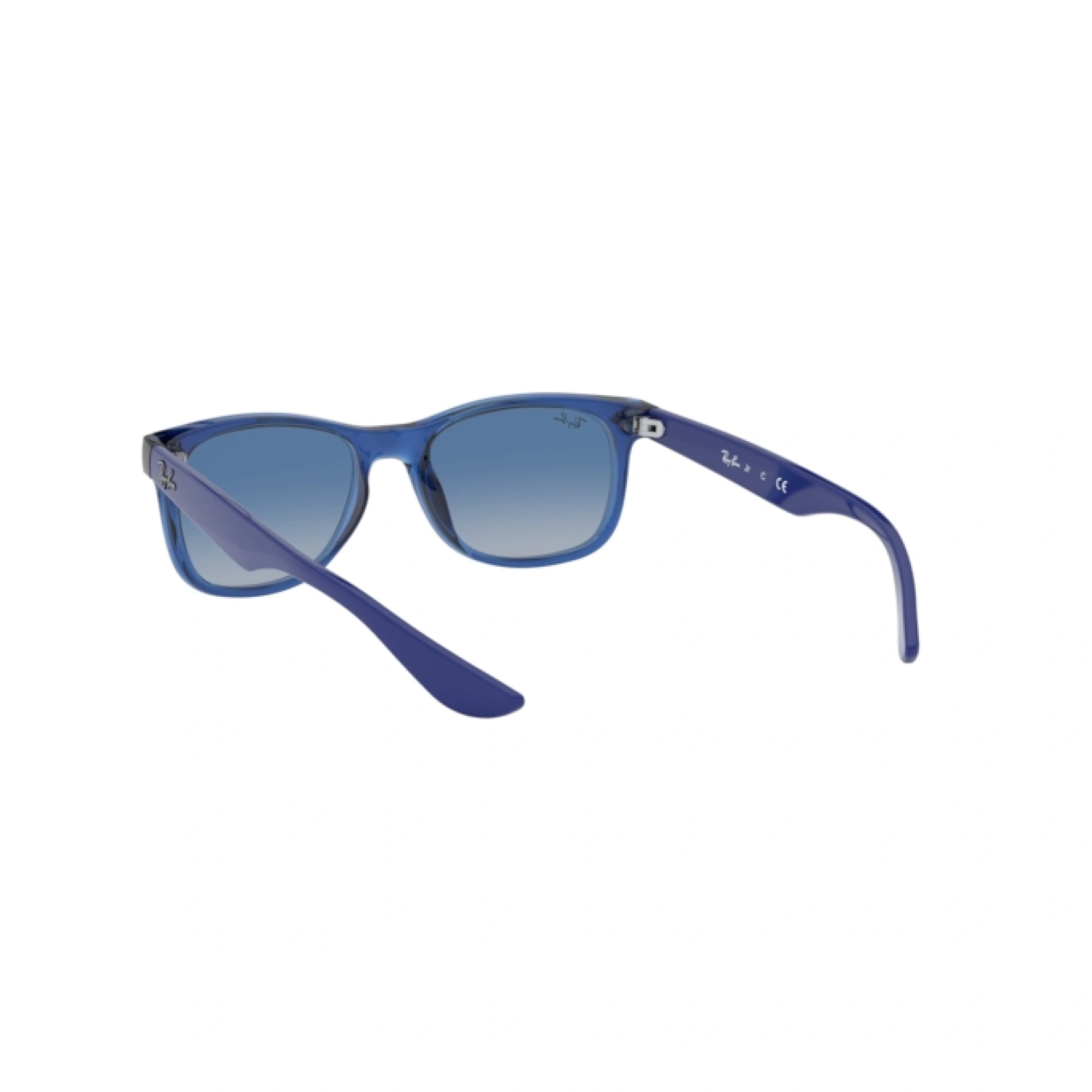 RAY-BAN JUNIOR RJ 9052S JUNIOR NEW WAYFARER 70624L BLU TRASPARENTE | OCCHIALE DA SOLE BAMBINO UNISEX | CALIBRO 48