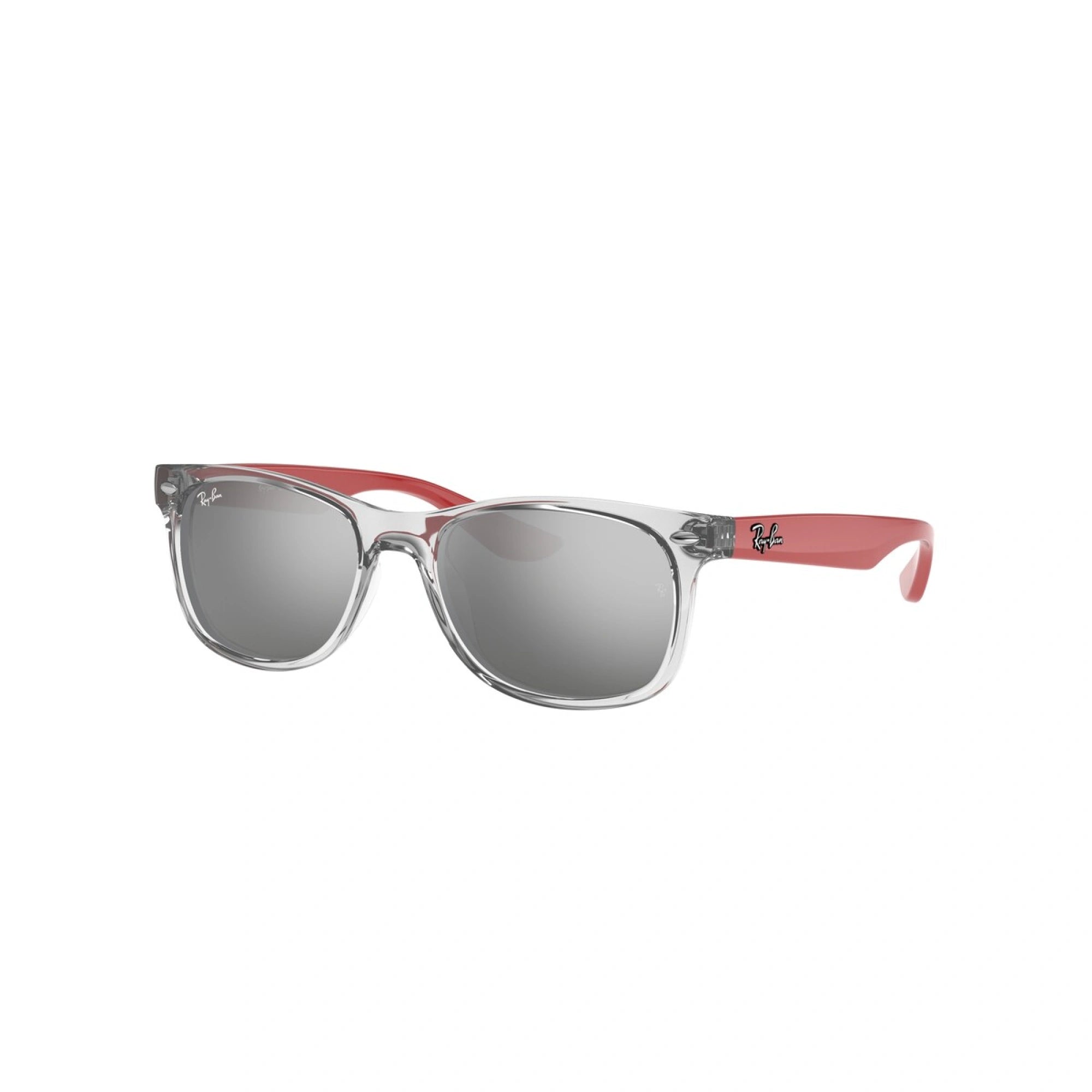 RAY-BAN JUNIOR RJ 9052S JUNIOR NEW WAYFARER 70636G GRIGIO TRASPARENTE | OCCHIALE DA SOLE BAMBINO UNISEX | CALIBRO 48
