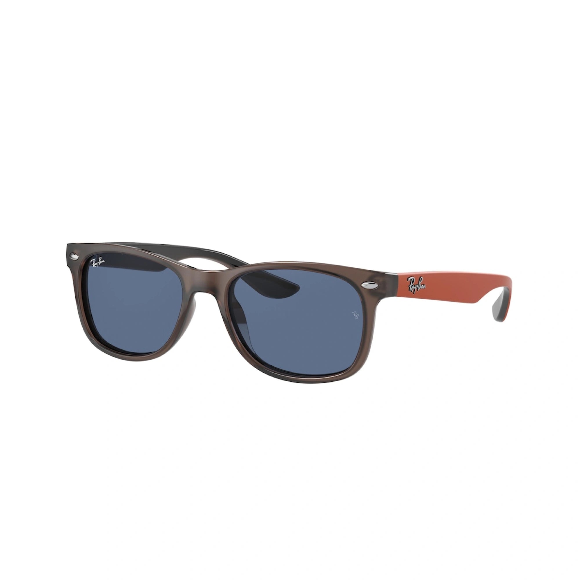 RAY-BAN JUNIOR RJ 9052S JUNIOR NEW WAYFARER 707180 MARRONE TRASPARENTE | OCCHIALE DA SOLE BAMBINO UNISEX | CALIBRO 48