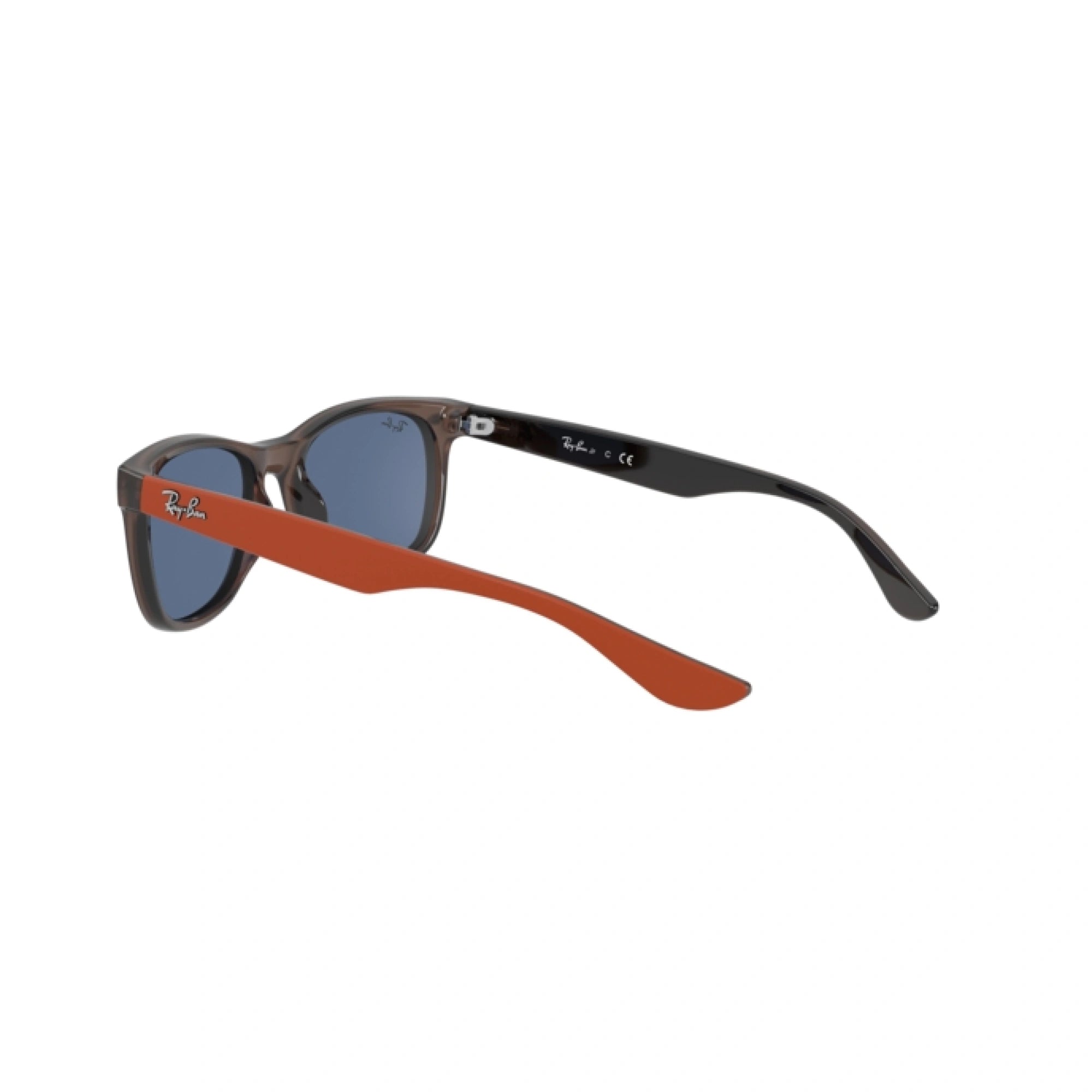 RAY-BAN JUNIOR RJ 9052S JUNIOR NEW WAYFARER 707180 MARRONE TRASPARENTE | OCCHIALE DA SOLE BAMBINO UNISEX | CALIBRO 48