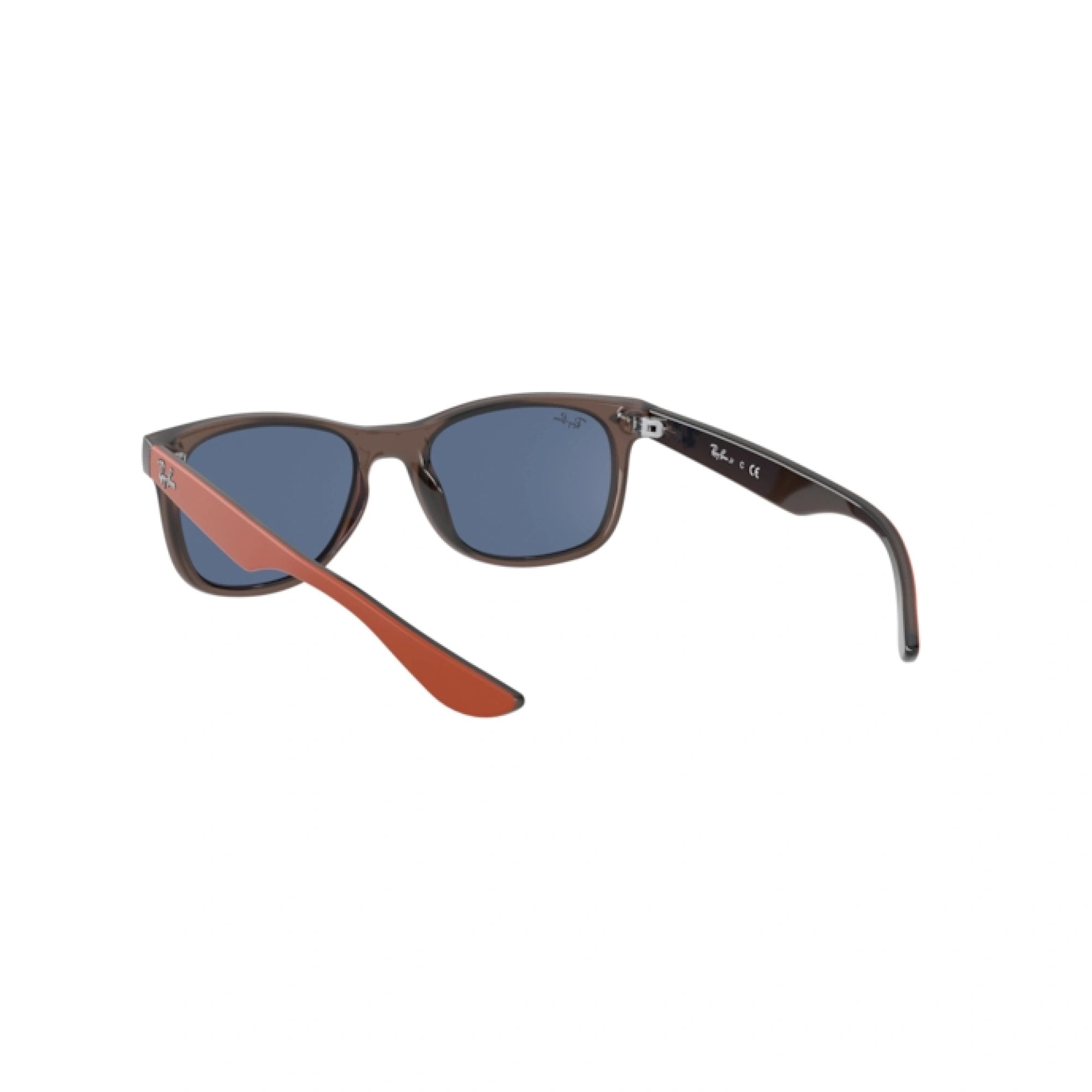 RAY-BAN JUNIOR RJ 9052S JUNIOR NEW WAYFARER 707180 MARRONE TRASPARENTE | OCCHIALE DA SOLE BAMBINO UNISEX | CALIBRO 48