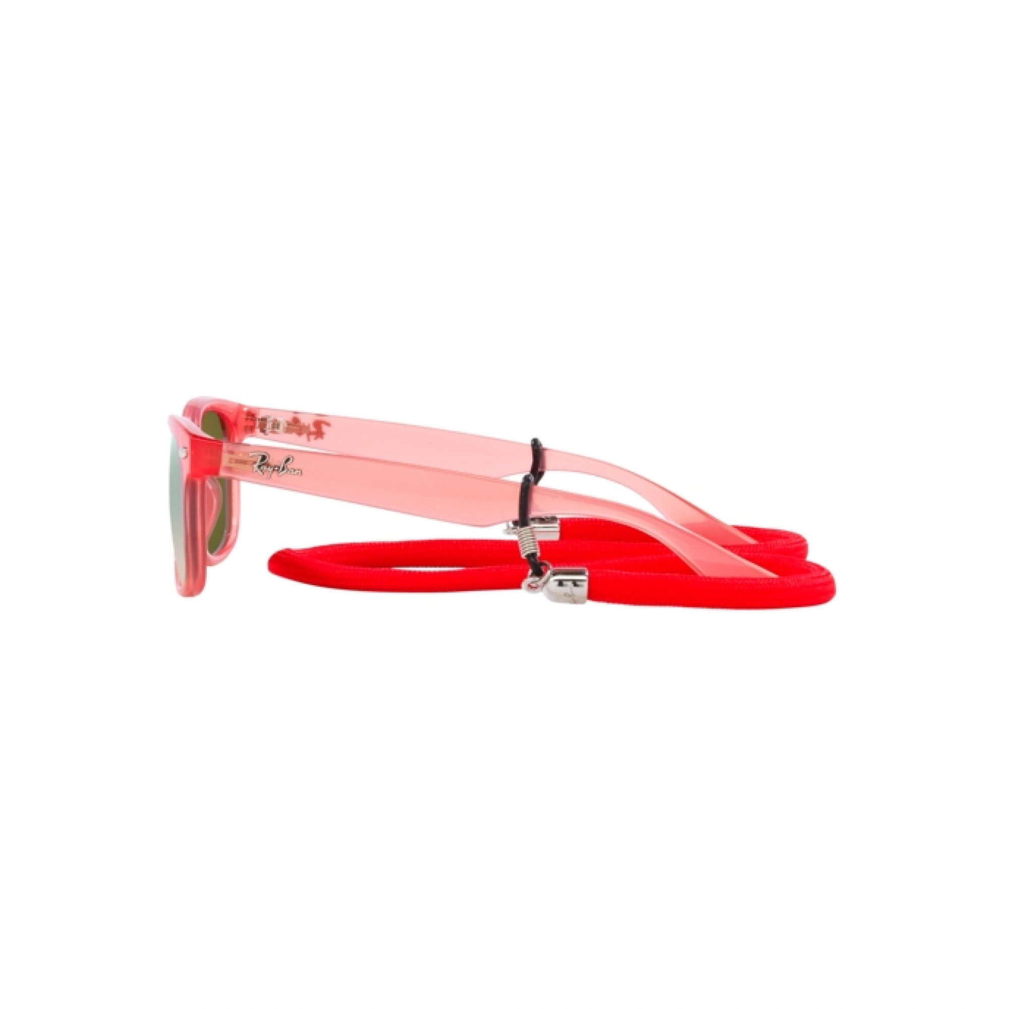 RAY-BAN JUNIOR RJ 9052S JUNIOR NEW WAYFARER 7145A8 ROSSO OPALE | OCCHIALE DA SOLE BAMBINO UNISEX | CALIBRO 47
