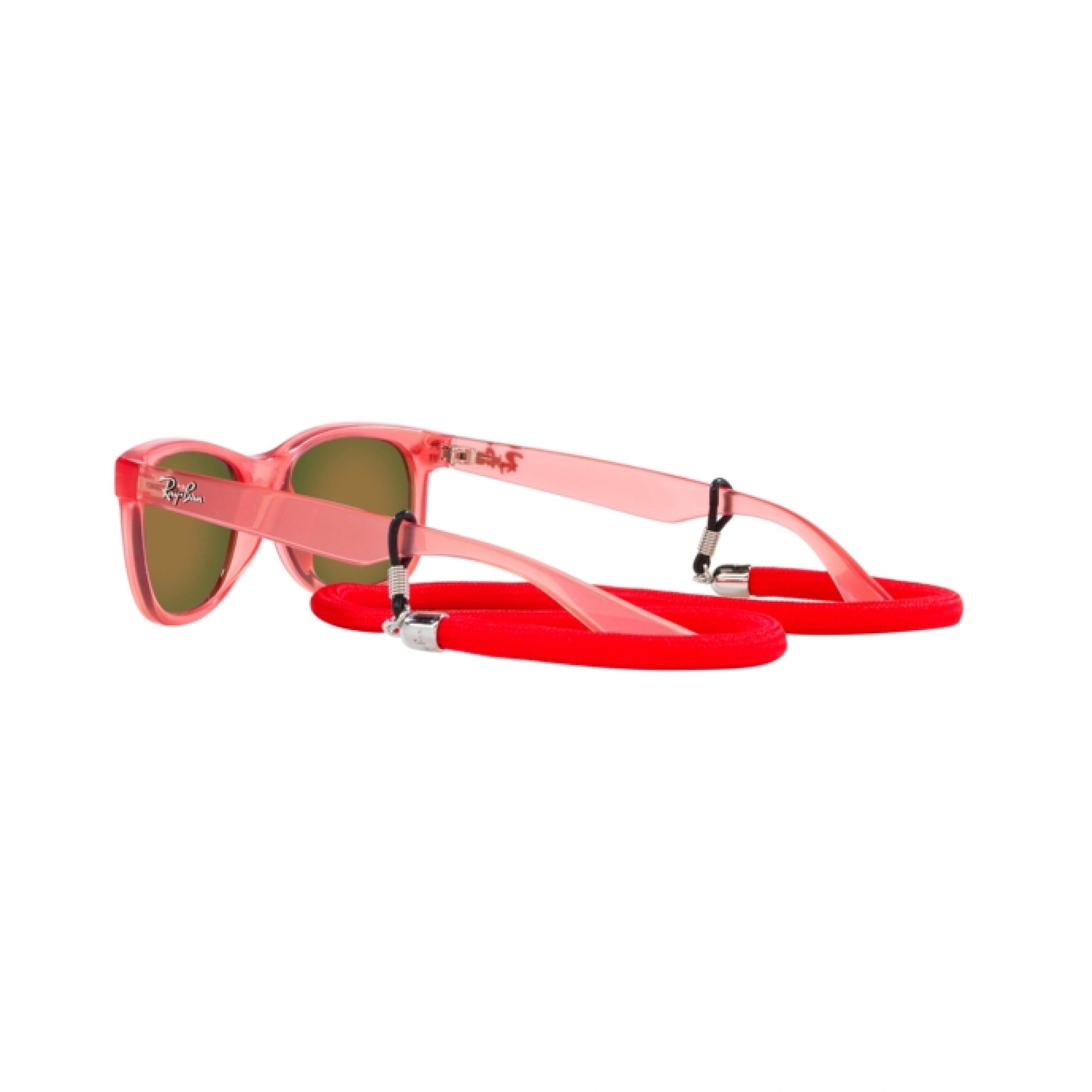 RAY-BAN JUNIOR RJ 9052S JUNIOR NEW WAYFARER 7145A8 ROSSO OPALE | OCCHIALE DA SOLE BAMBINO UNISEX | CALIBRO 47