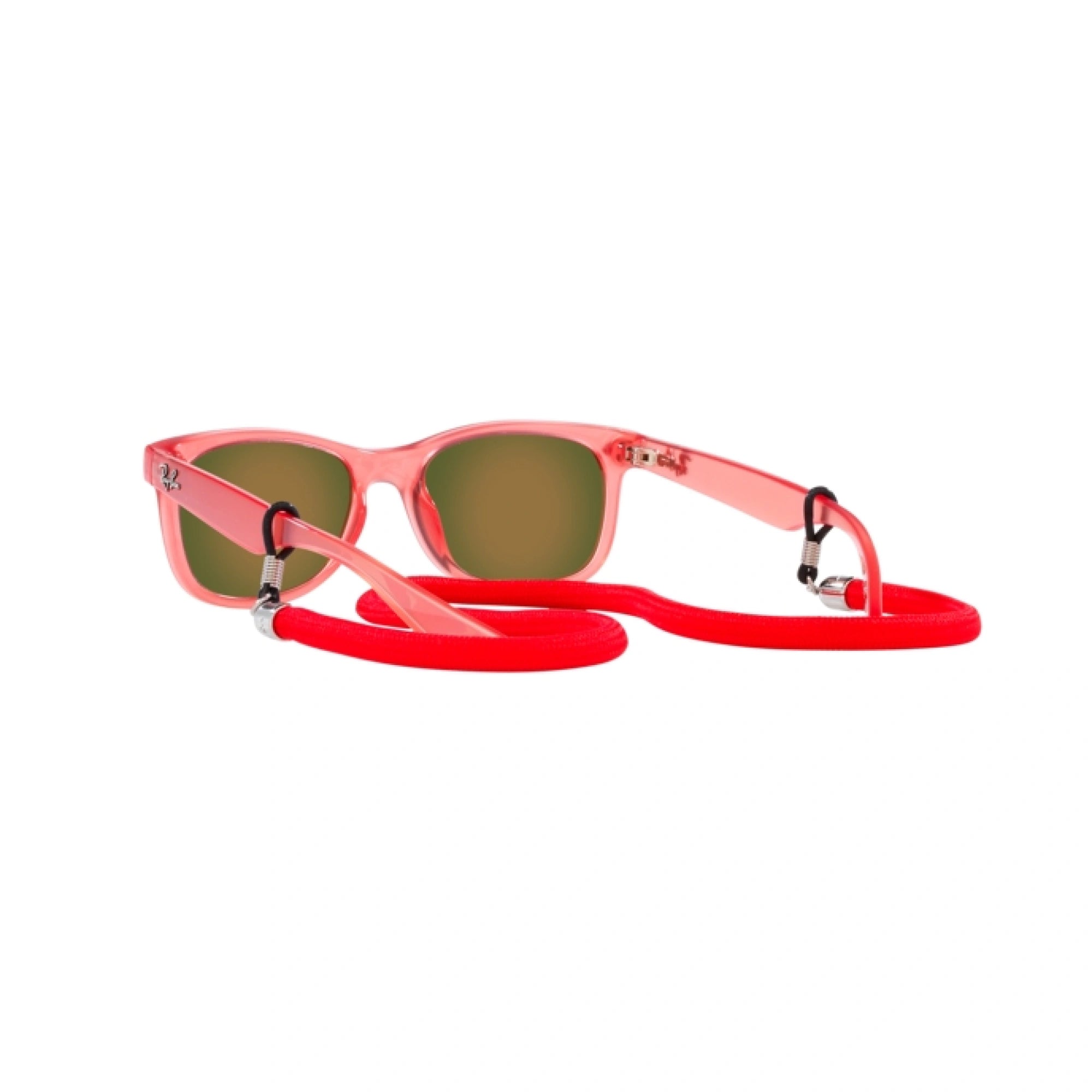 RAY-BAN JUNIOR RJ 9052S JUNIOR NEW WAYFARER 7145A8 ROSSO OPALE | OCCHIALE DA SOLE BAMBINO UNISEX | CALIBRO 47