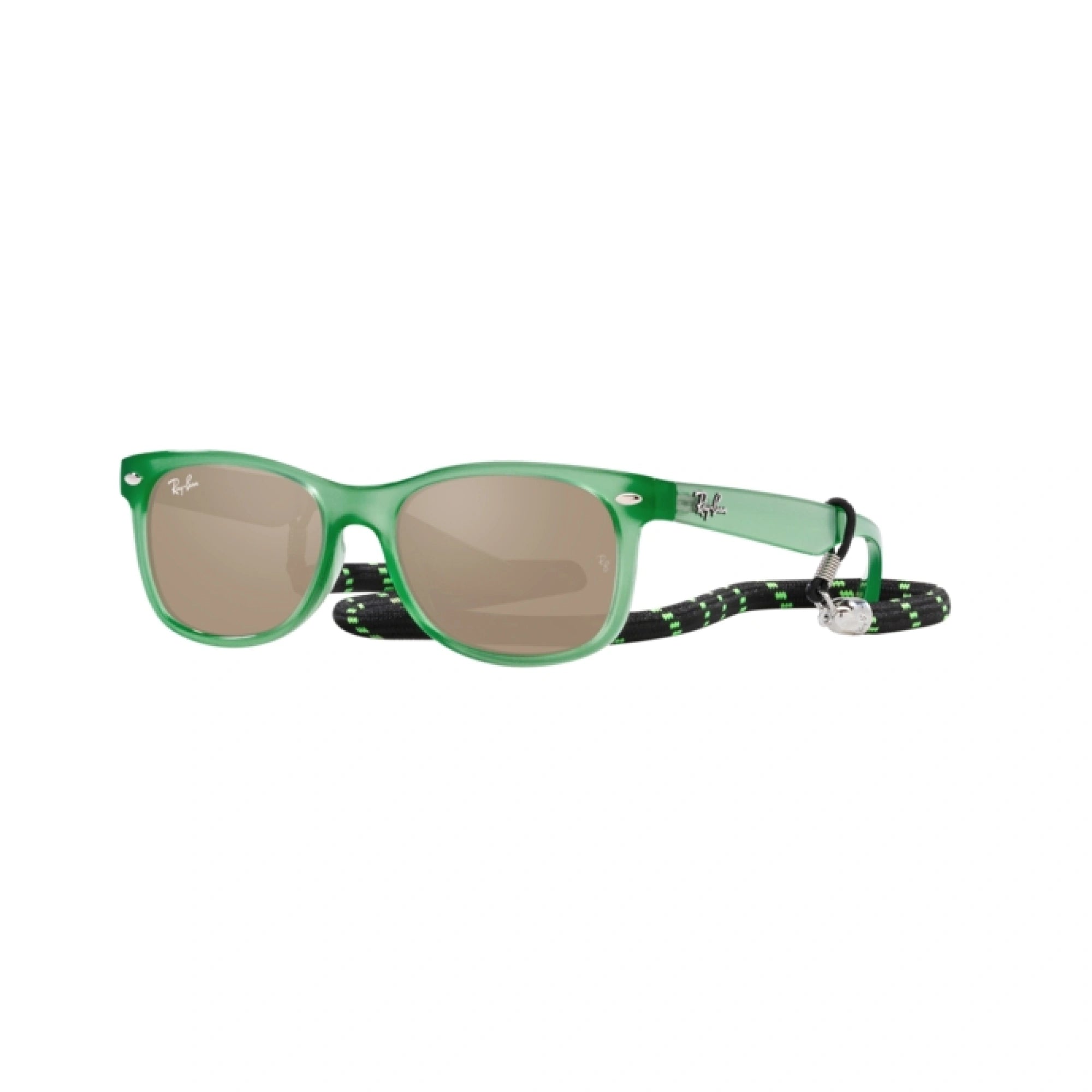 RAY-BAN JUNIOR RJ 9052S JUNIOR NEW WAYFARER 71465A VERDE OPALE | OCCHIALE DA SOLE BAMBINO UNISEX | CALIBRO 47
