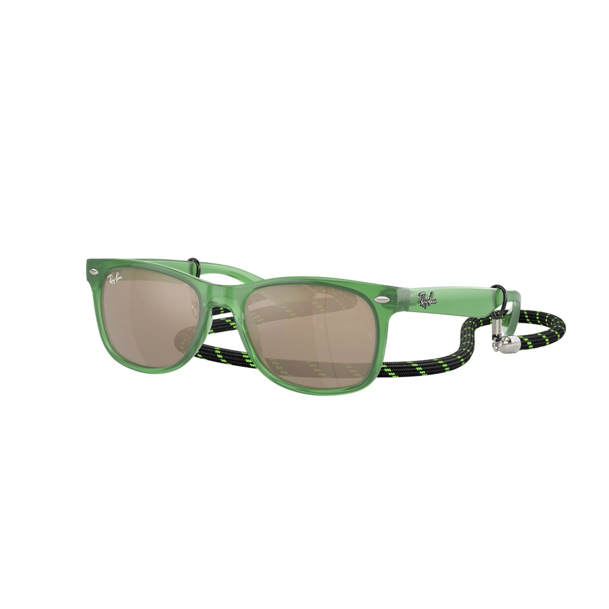 RAY-BAN JUNIOR RJ 9052S JUNIOR NEW WAYFARER 71465A VERDE OPALE | OCCHIALE DA SOLE BAMBINO UNISEX | CALIBRO 47