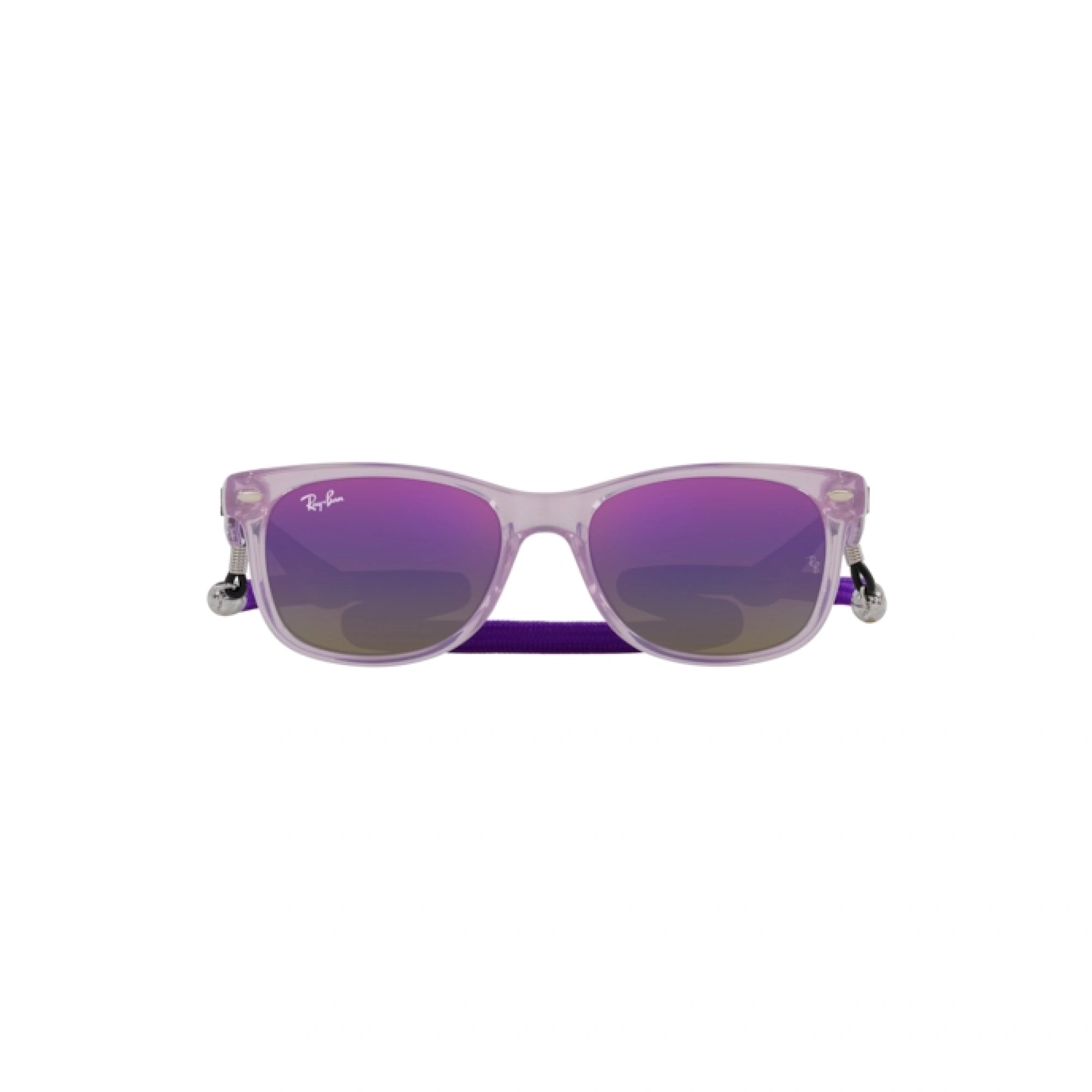 RAY-BAN JUNIOR RJ 9052S JUNIOR NEW WAYFARER 7147B1 VIOLA OPALE | OCCHIALE DA SOLE BAMBINO UNISEX | CALIBRO 47