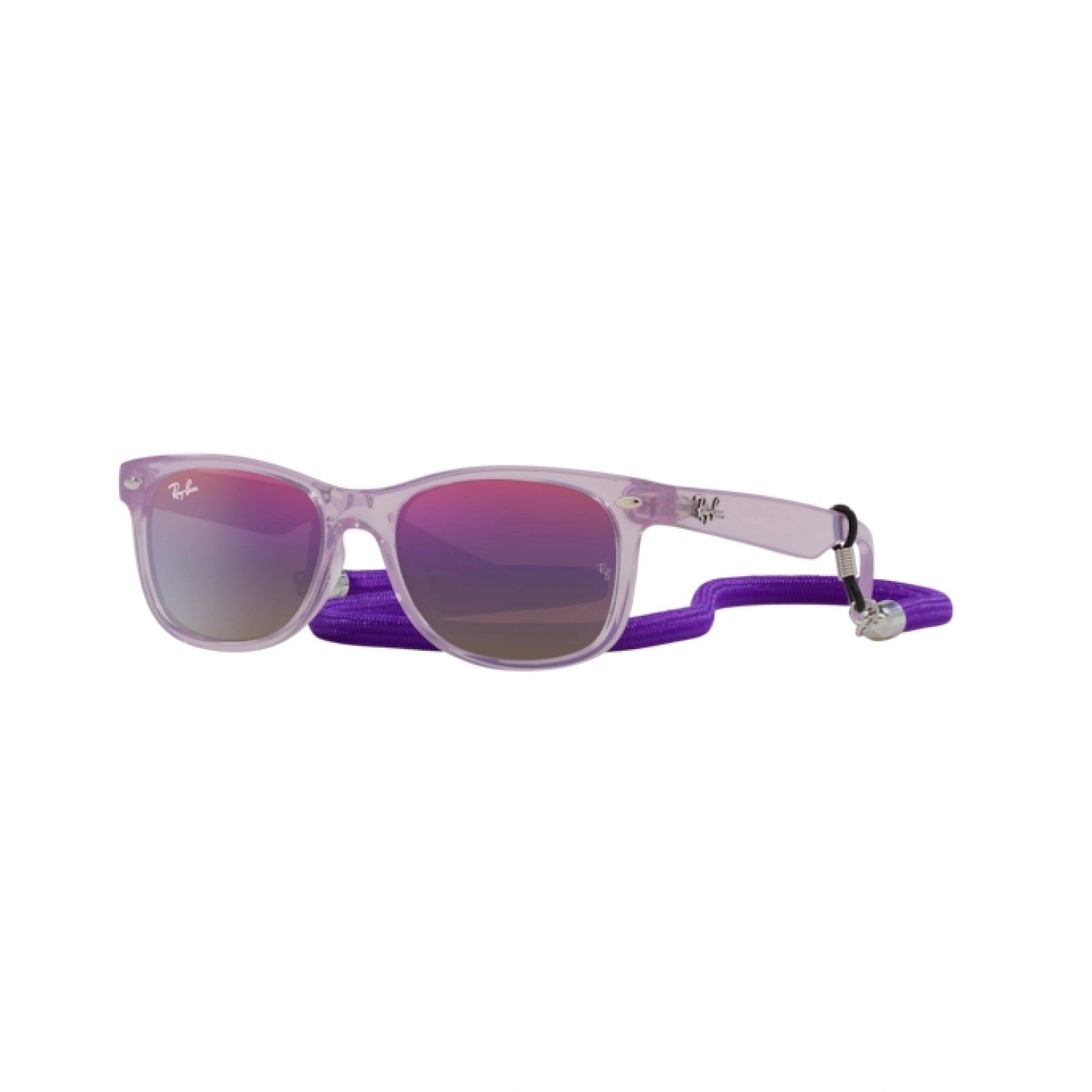 RAY-BAN JUNIOR RJ 9052S JUNIOR NEW WAYFARER 7147B1 VIOLA OPALE | OCCHIALE DA SOLE BAMBINO UNISEX | CALIBRO 47