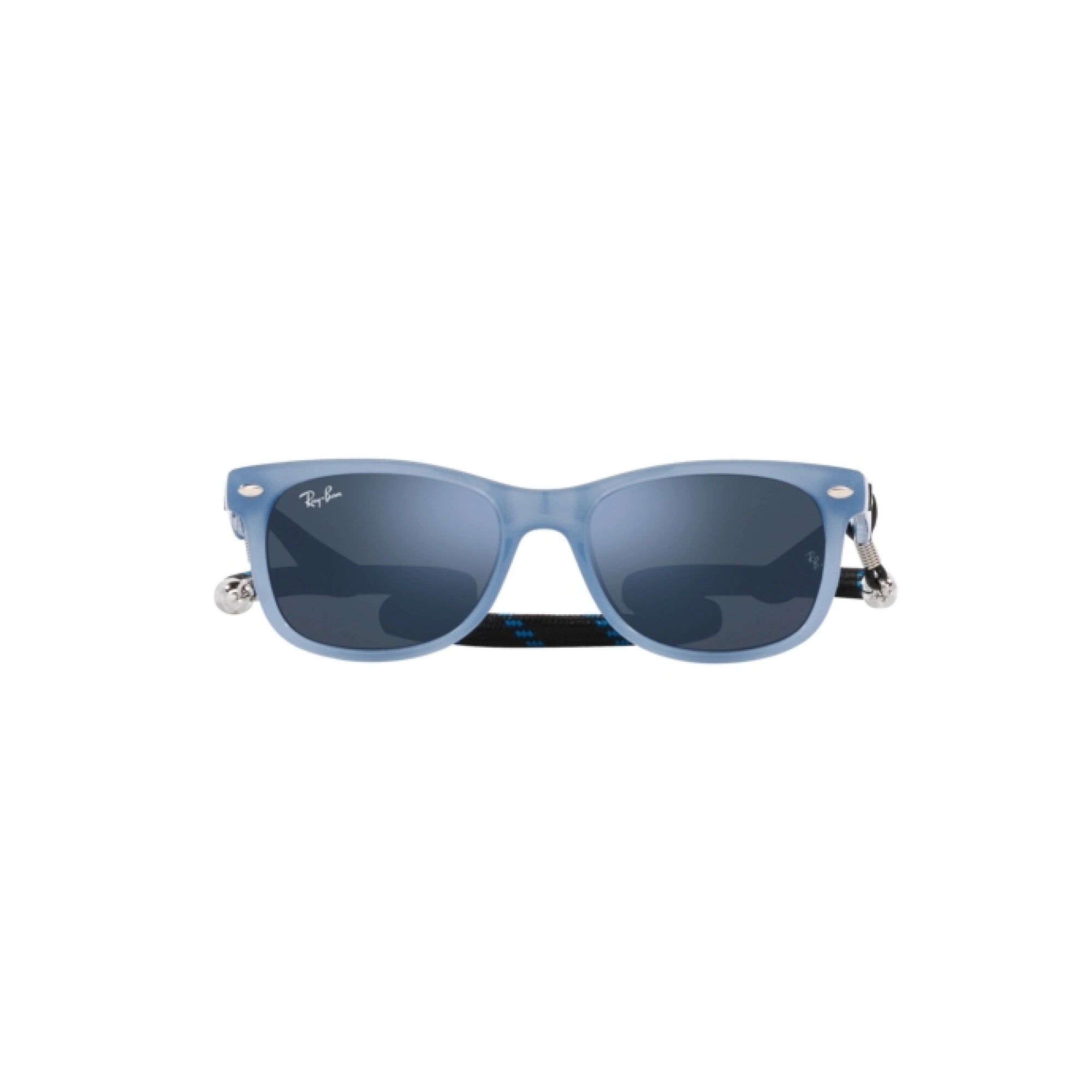 RAY-BAN JUNIOR RJ 9052S JUNIOR NEW WAYFARER 714855 BLU OPALE | OCCHIALE DA SOLE BAMBINO UNISEX | CALIBRO 47