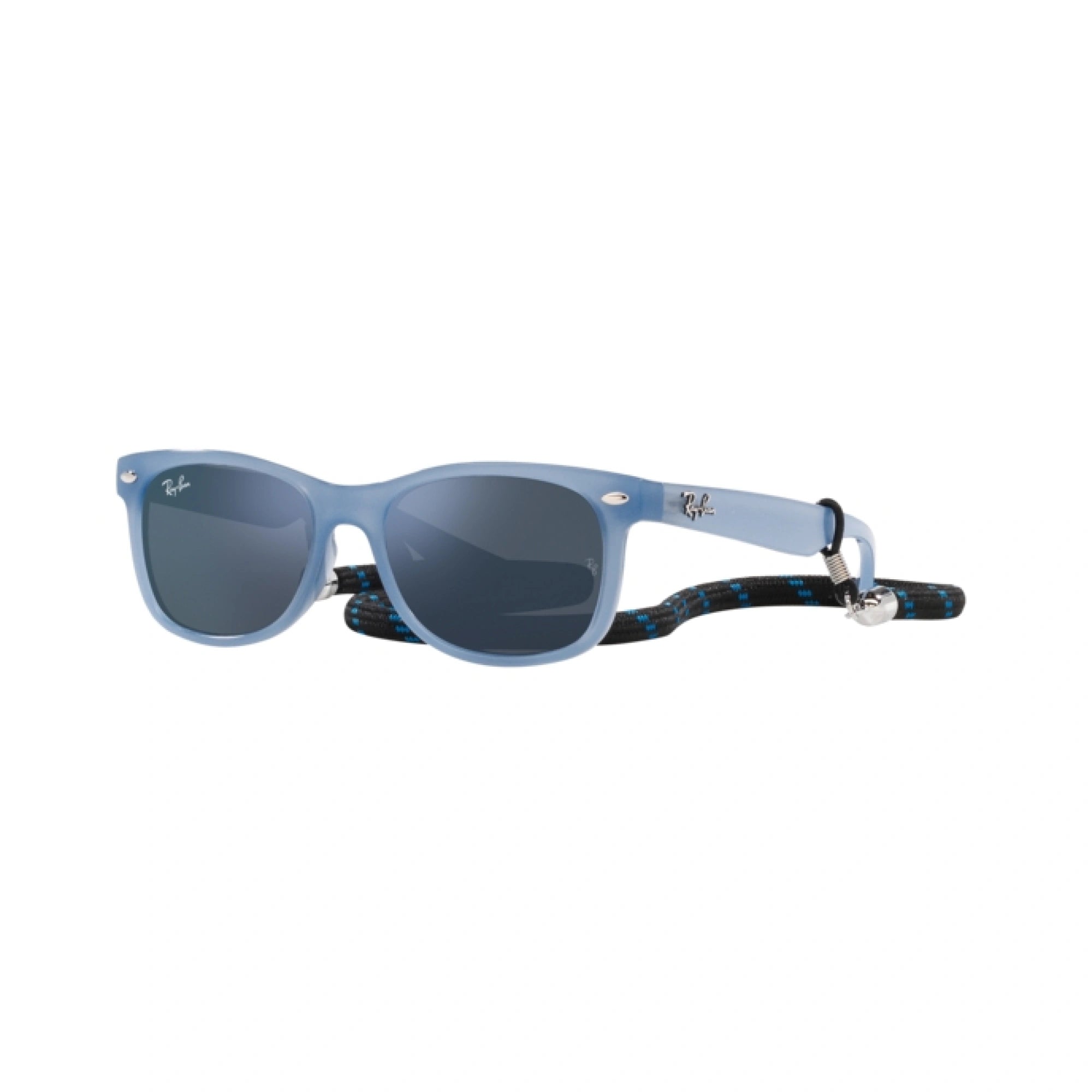 RAY-BAN JUNIOR RJ 9052S JUNIOR NEW WAYFARER 714855 BLU OPALE | OCCHIALE DA SOLE BAMBINO UNISEX | CALIBRO 47