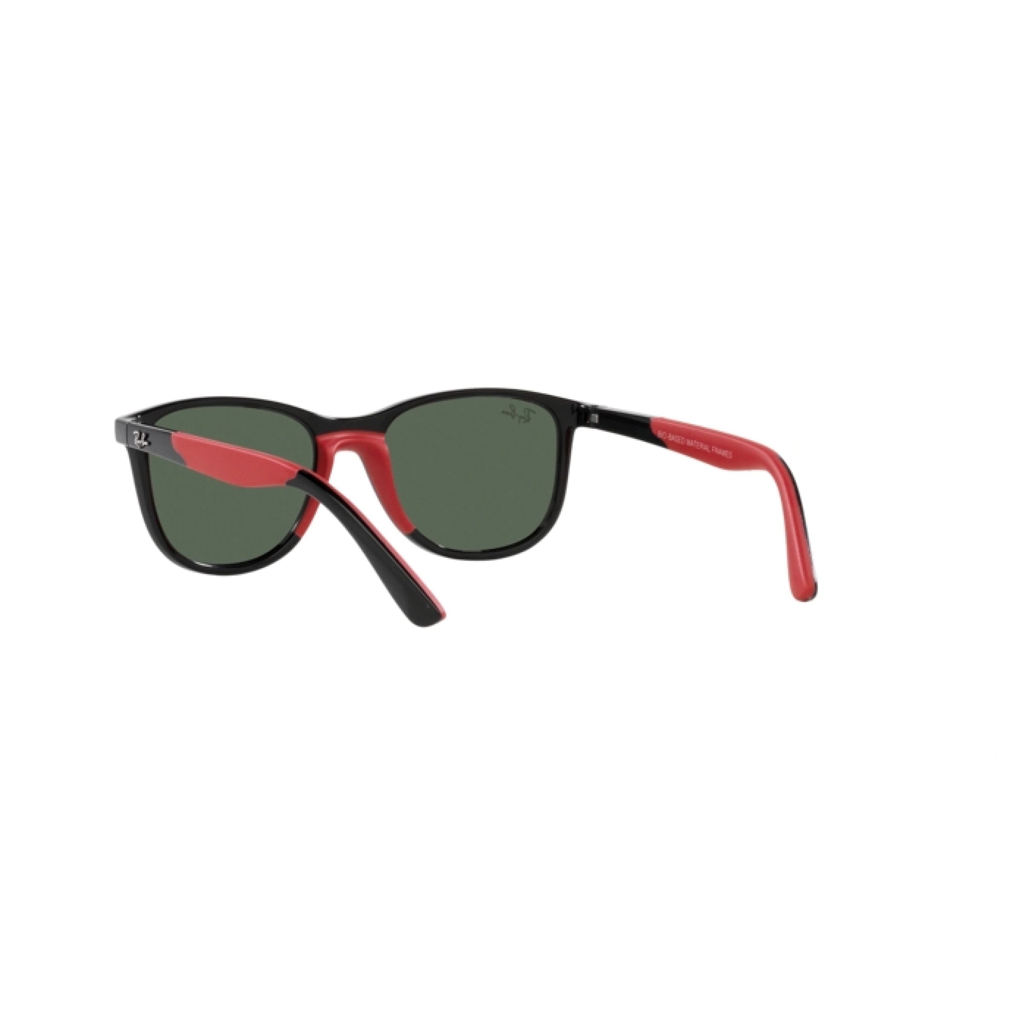 RAY-BAN JUNIOR RJ 9077S - 713171 NERO SU ROSSO | OCCHIALE DA SOLE BAMBINO UNISEX | CALIBRO 49