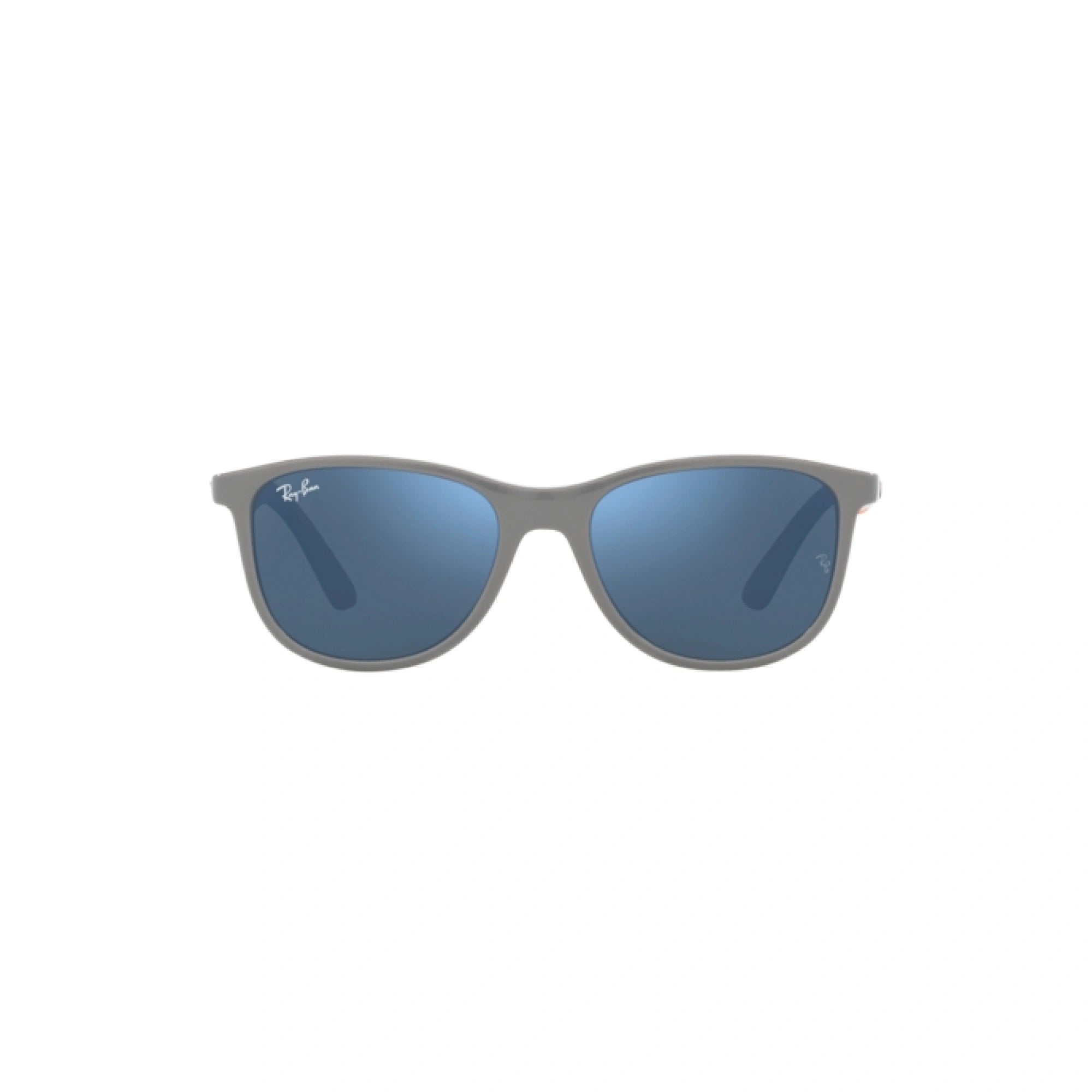 RAY-BAN JUNIOR RJ 9077S - 713355 GRIGIO SU ARANCIONE | OCCHIALE DA SOLE BAMBINO UNISEX | CALIBRO 49
