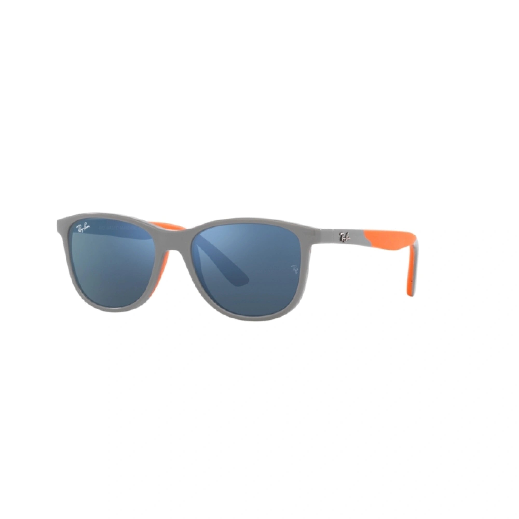 RAY-BAN JUNIOR RJ 9077S - 713355 GRIGIO SU ARANCIONE | OCCHIALE DA SOLE BAMBINO UNISEX | CALIBRO 49