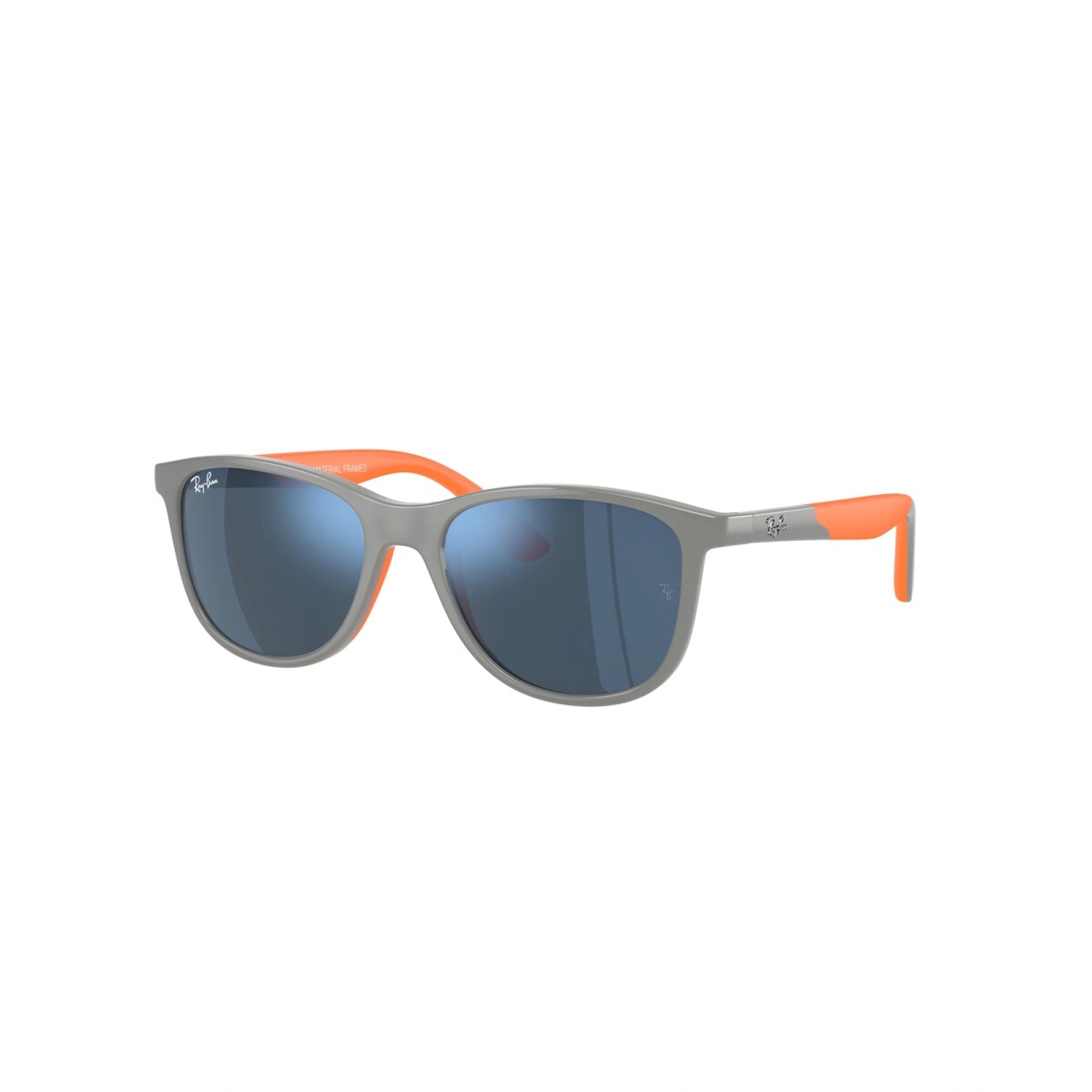 RAY-BAN JUNIOR RJ 9077S - 713355 GRIGIO SU ARANCIONE | OCCHIALE DA SOLE BAMBINO UNISEX | CALIBRO 49