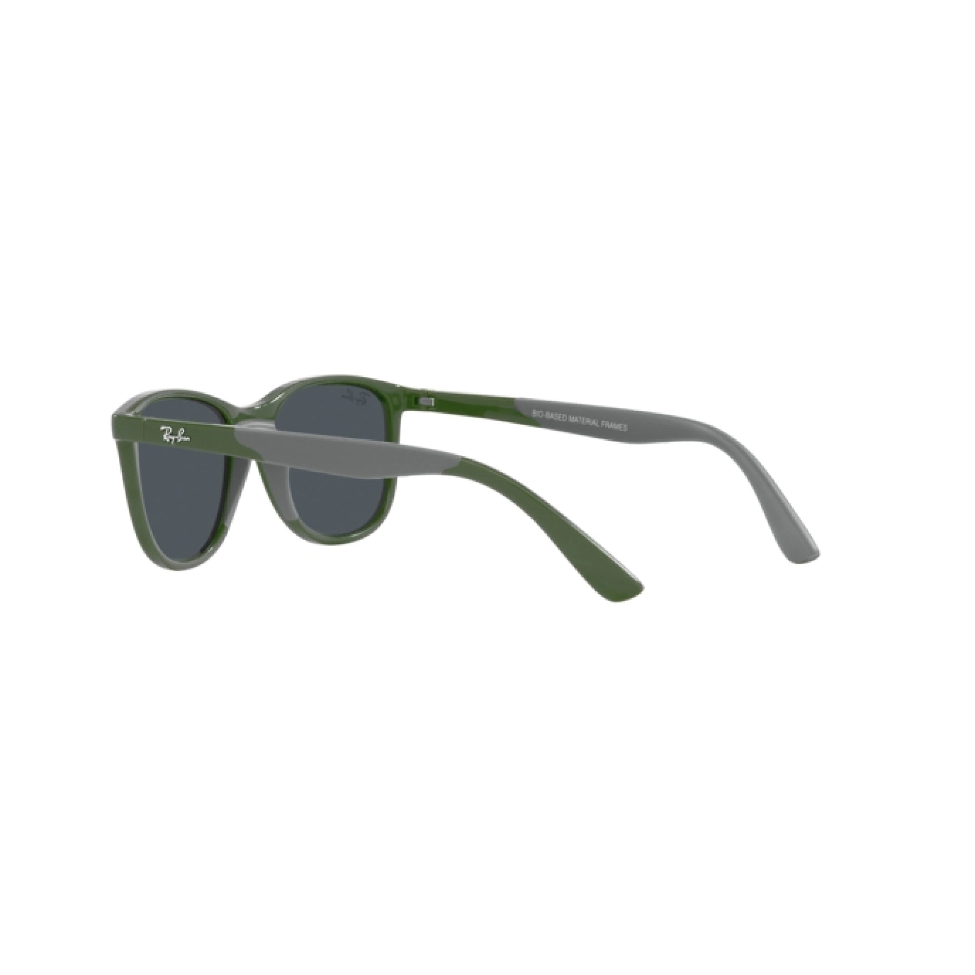 RAY-BAN JUNIOR RJ 9077S - 71356G VERDE SU GRIGIO | OCCHIALE DA SOLE BAMBINO UNISEX | CALIBRO 49