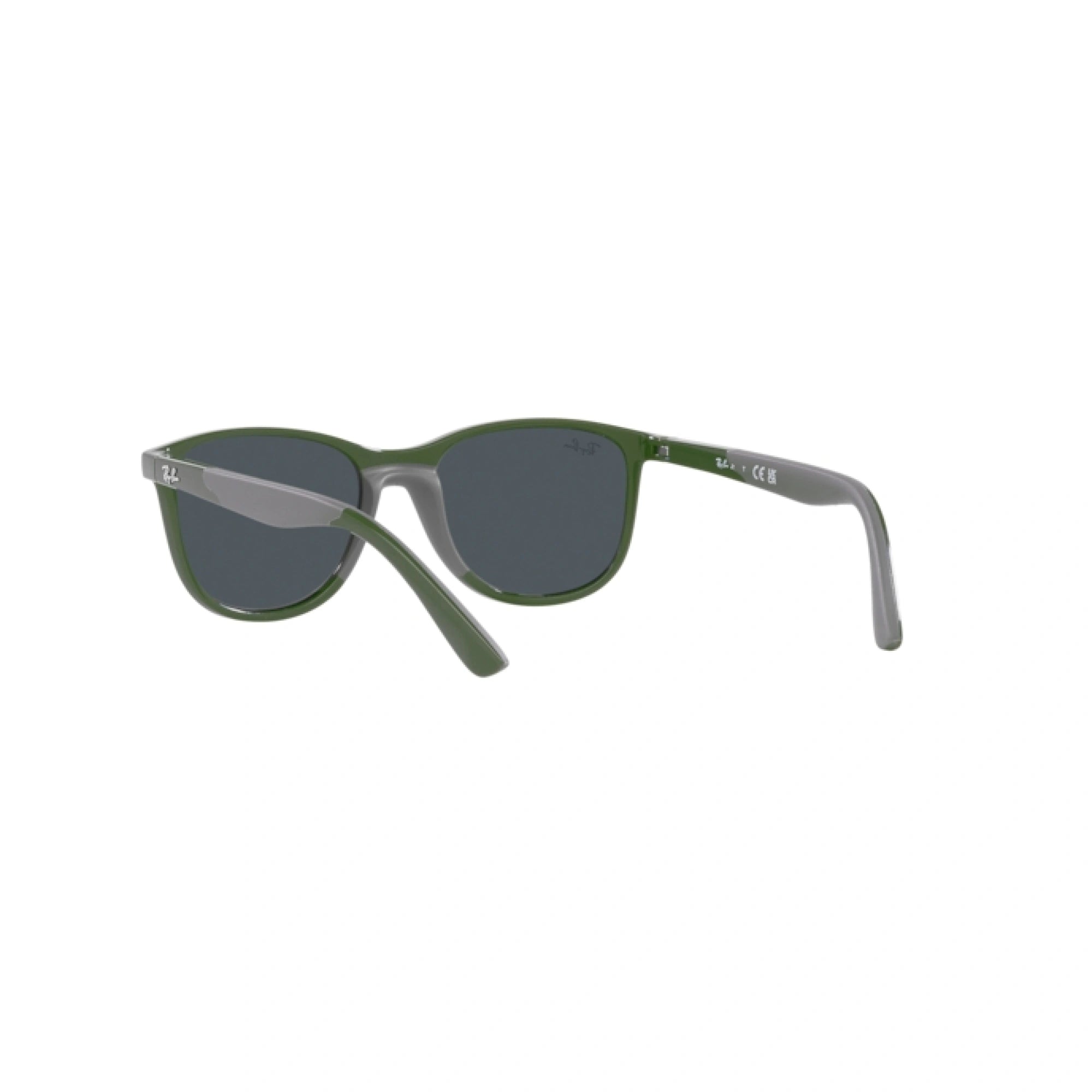 RAY-BAN JUNIOR RJ 9077S - 71356G VERDE SU GRIGIO | OCCHIALE DA SOLE BAMBINO UNISEX | CALIBRO 49