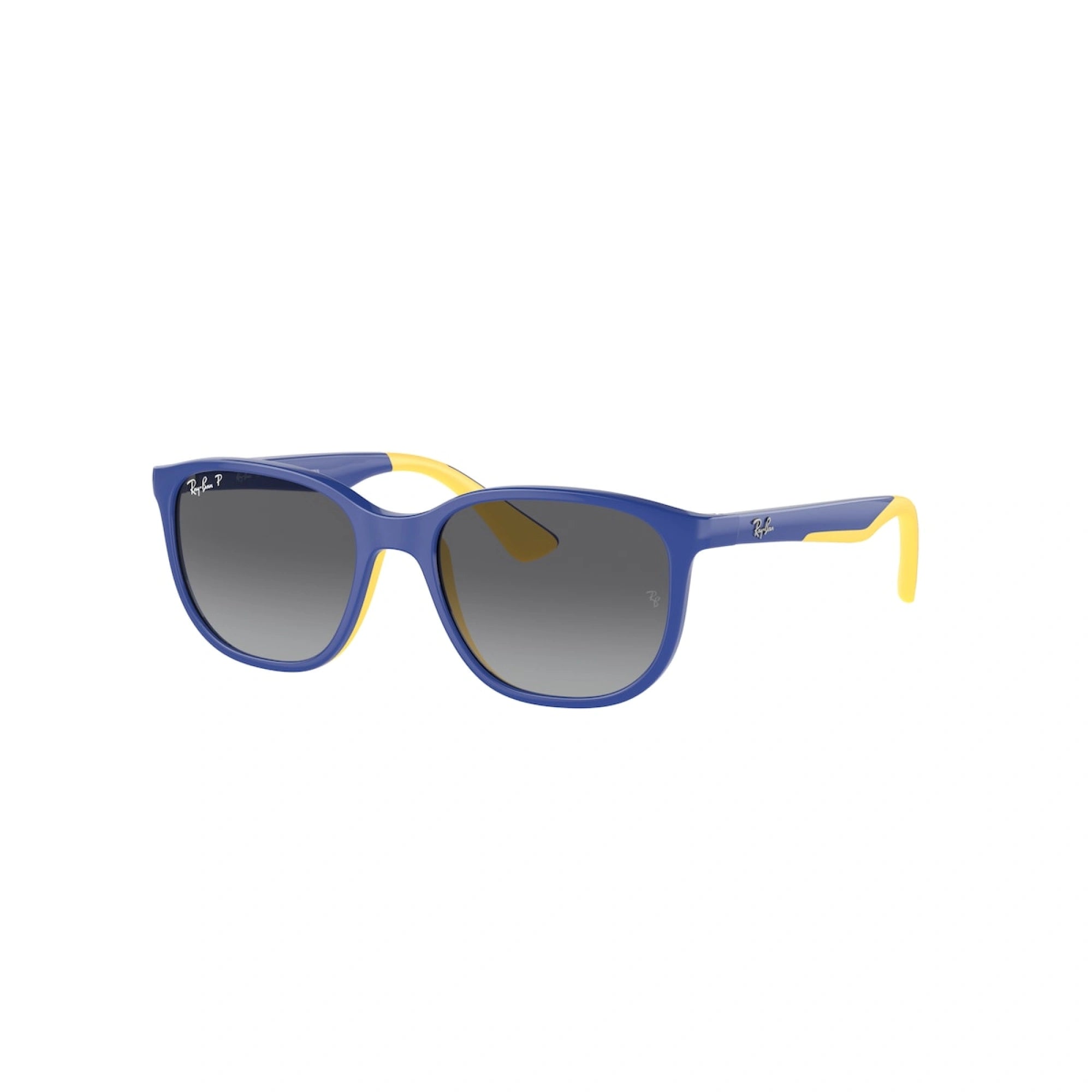 RAY-BAN JUNIOR RJ 9078S - 7132T3 AZZURRO SU GIALLO | OCCHIALE DA SOLE BAMBINO UNISEX | CALIBRO 48