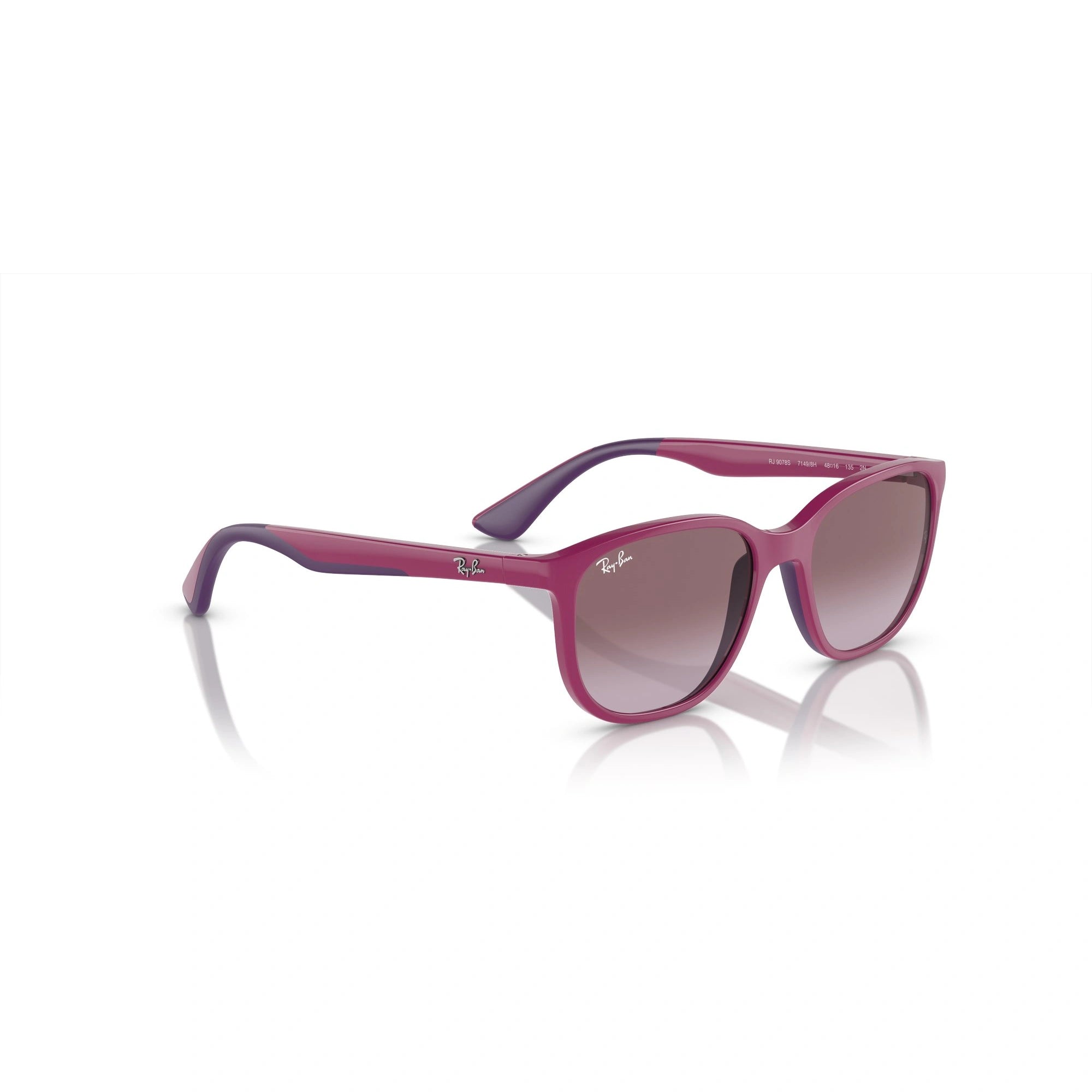 RAY-BAN JUNIOR RJ 9078S - 71498H FUCSIA SU VIOLA | OCCHIALE DA SOLE BAMBINO UNISEX | CALIBRO 48
